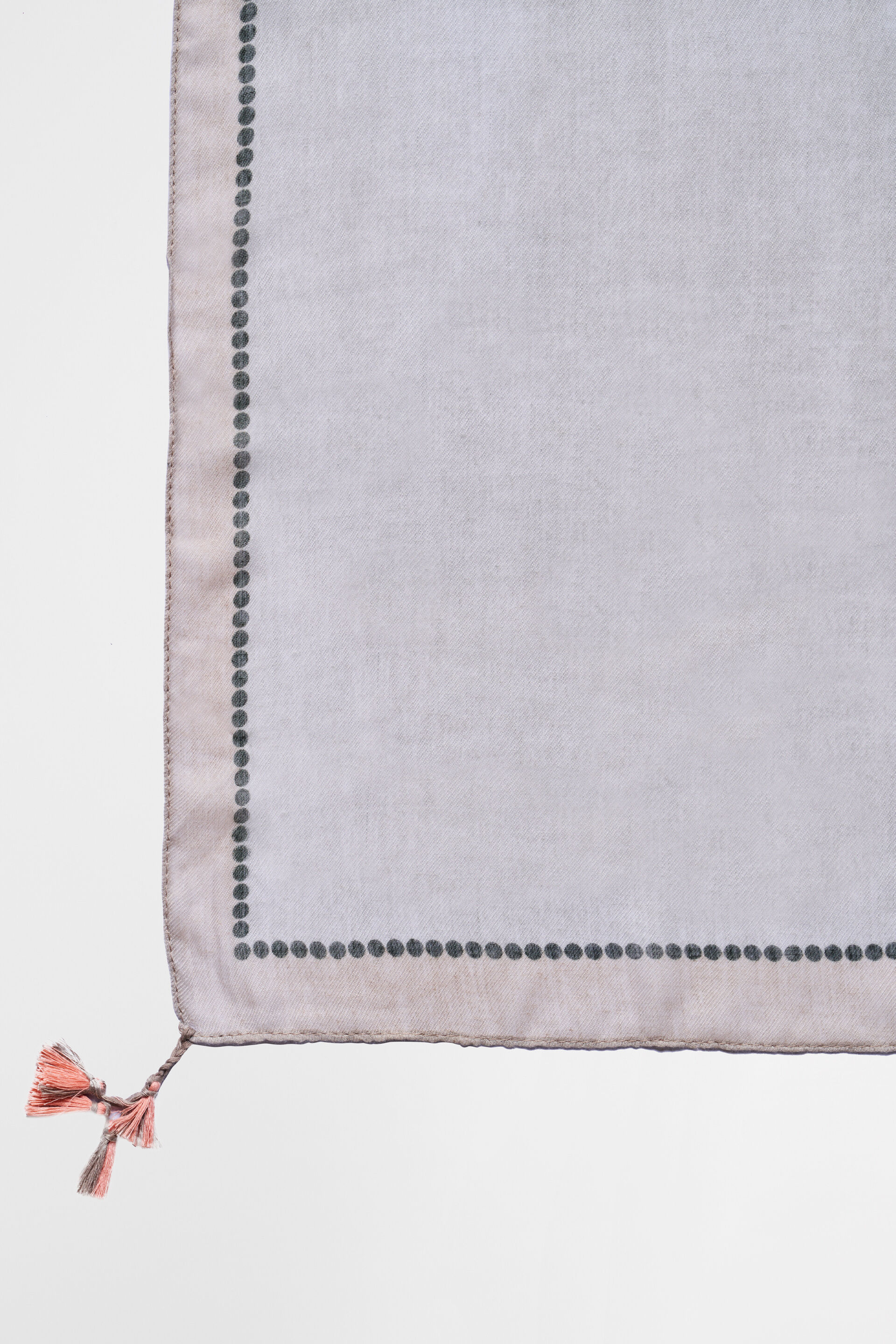 Off White Chanderi Scarf, , image 2