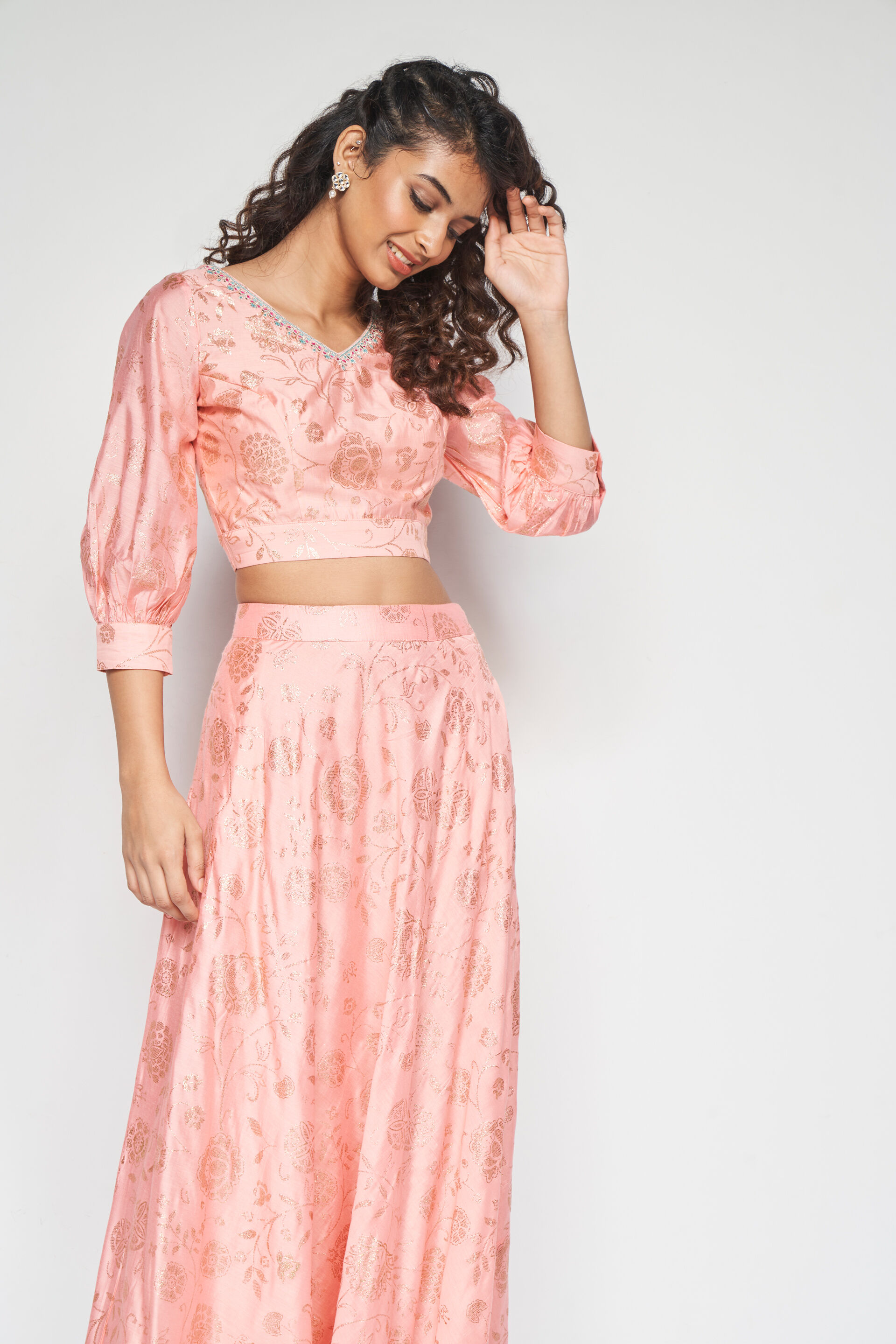 Pankhuri Co-ords Set, Pink, image 6
