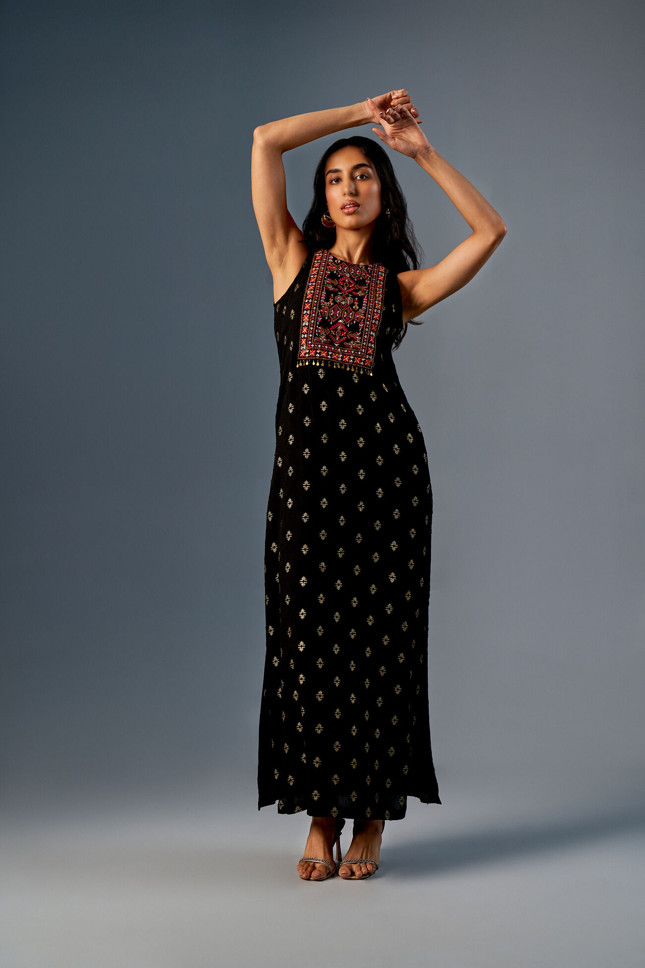 The Shehzaadi Dress, Black, image 2