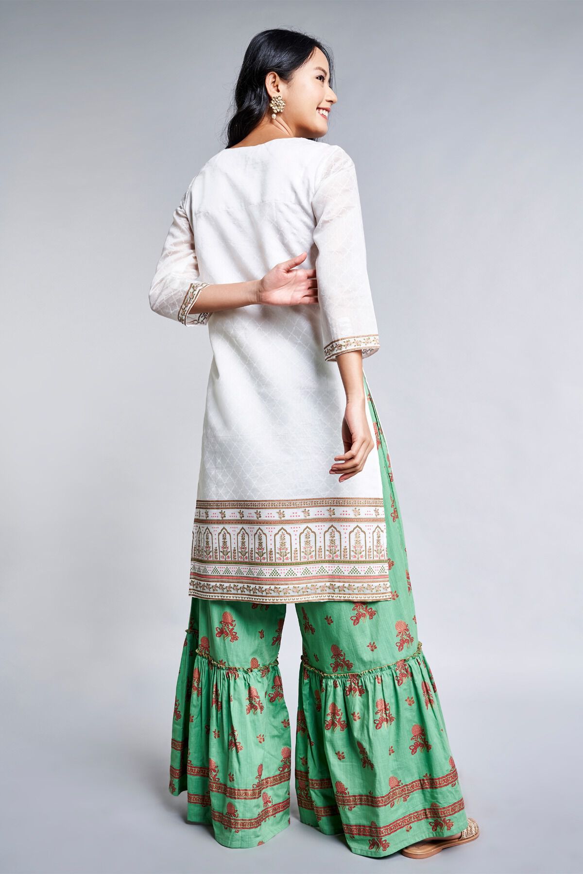 Buy Utsa by Westside OffWhite Slim Fit Ethnic Pants for Women Online   Tata CLiQ