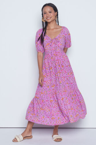 Sadabahar Flared Dress, Lilac, image 2