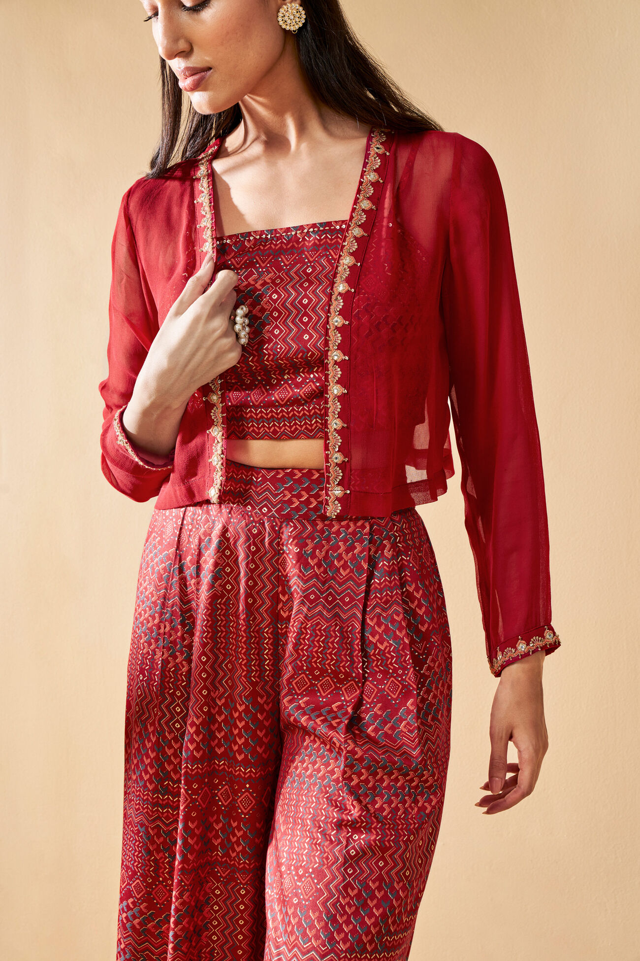 The Tyohaar Co-Ord, Red, image 3