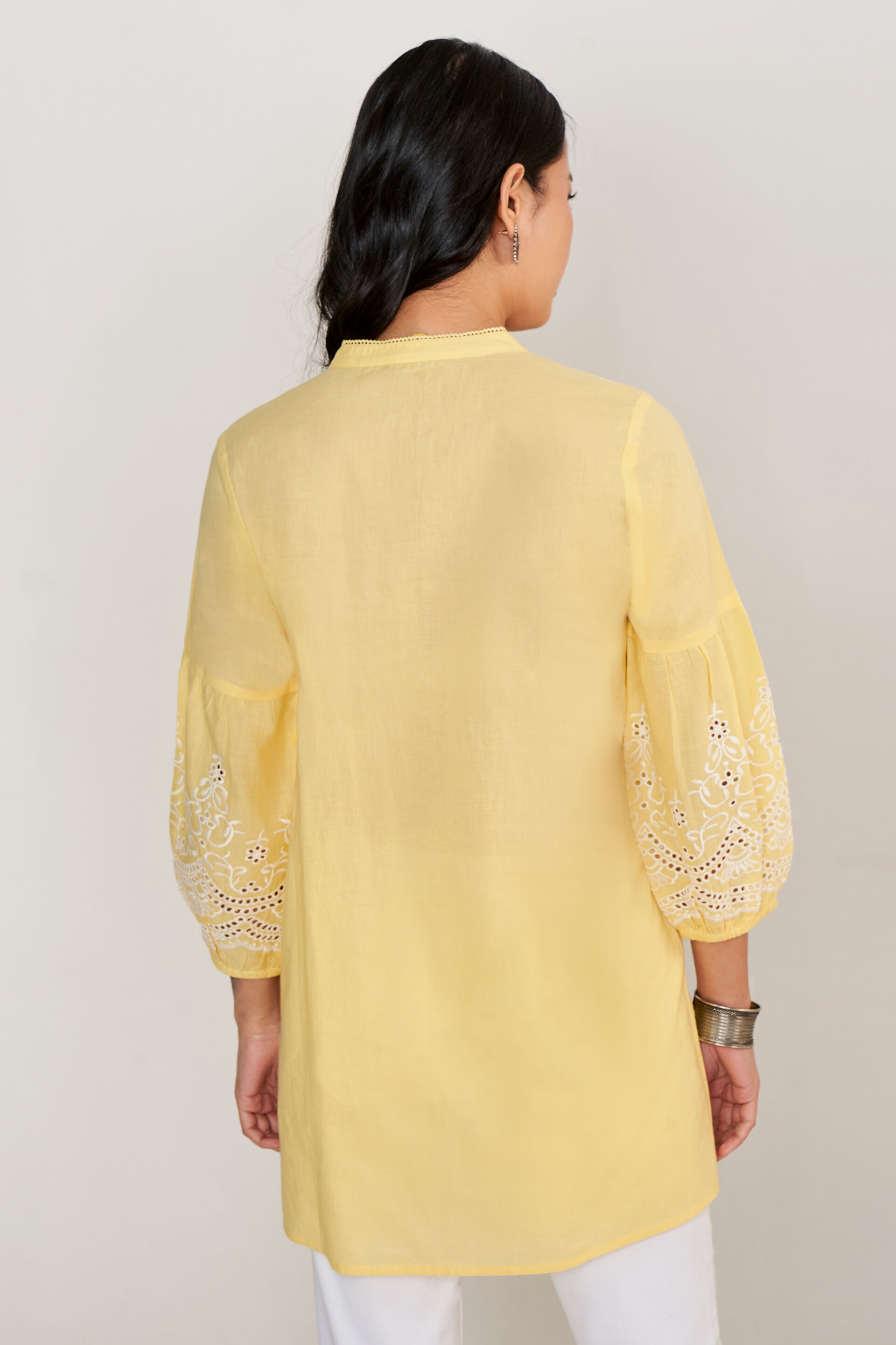 Yellow tunic shirt cheap