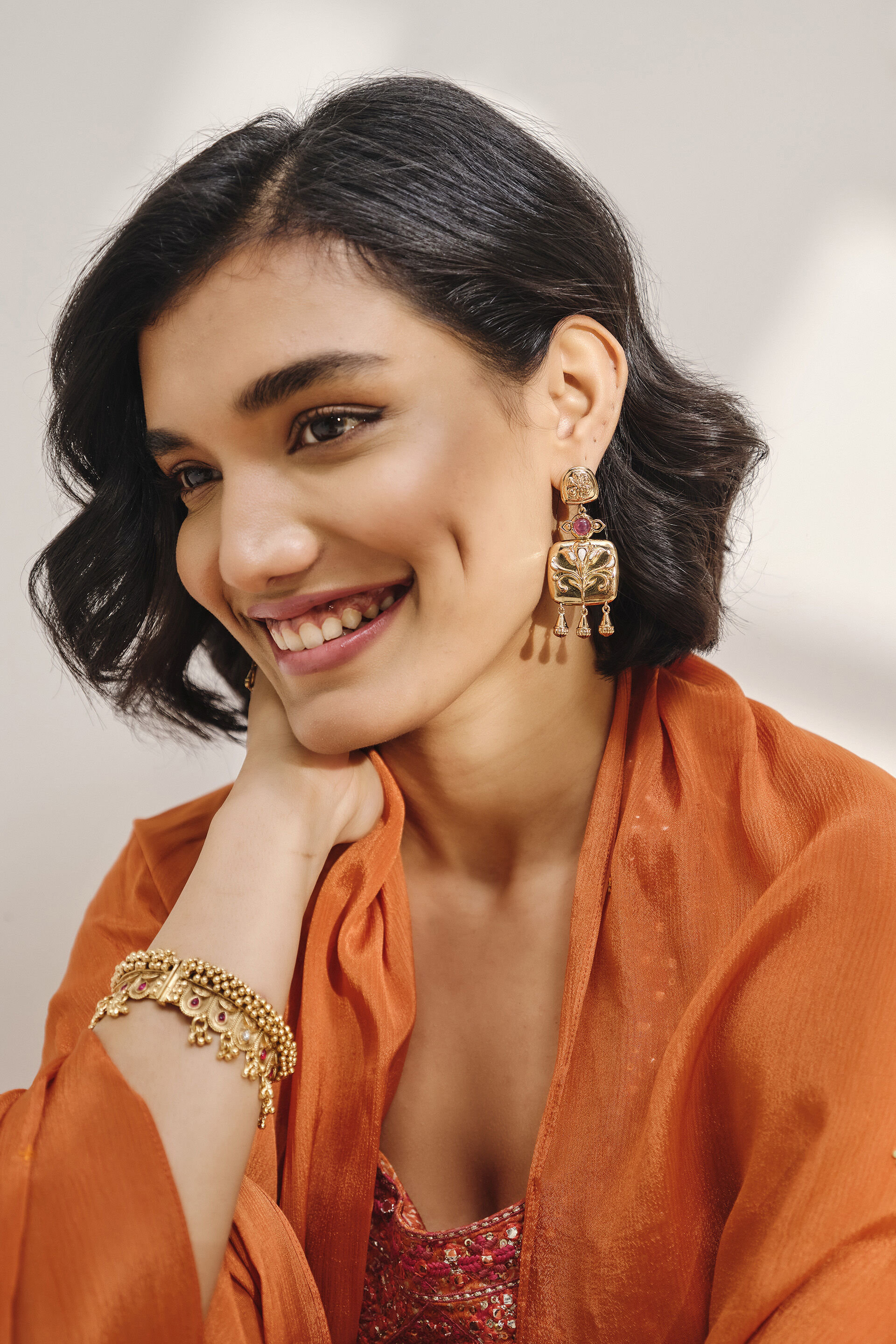 Utsaah Earrings, , image 4