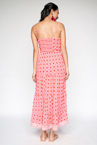 5 - Pink Long Length Fit & Flare Maxi, image 5