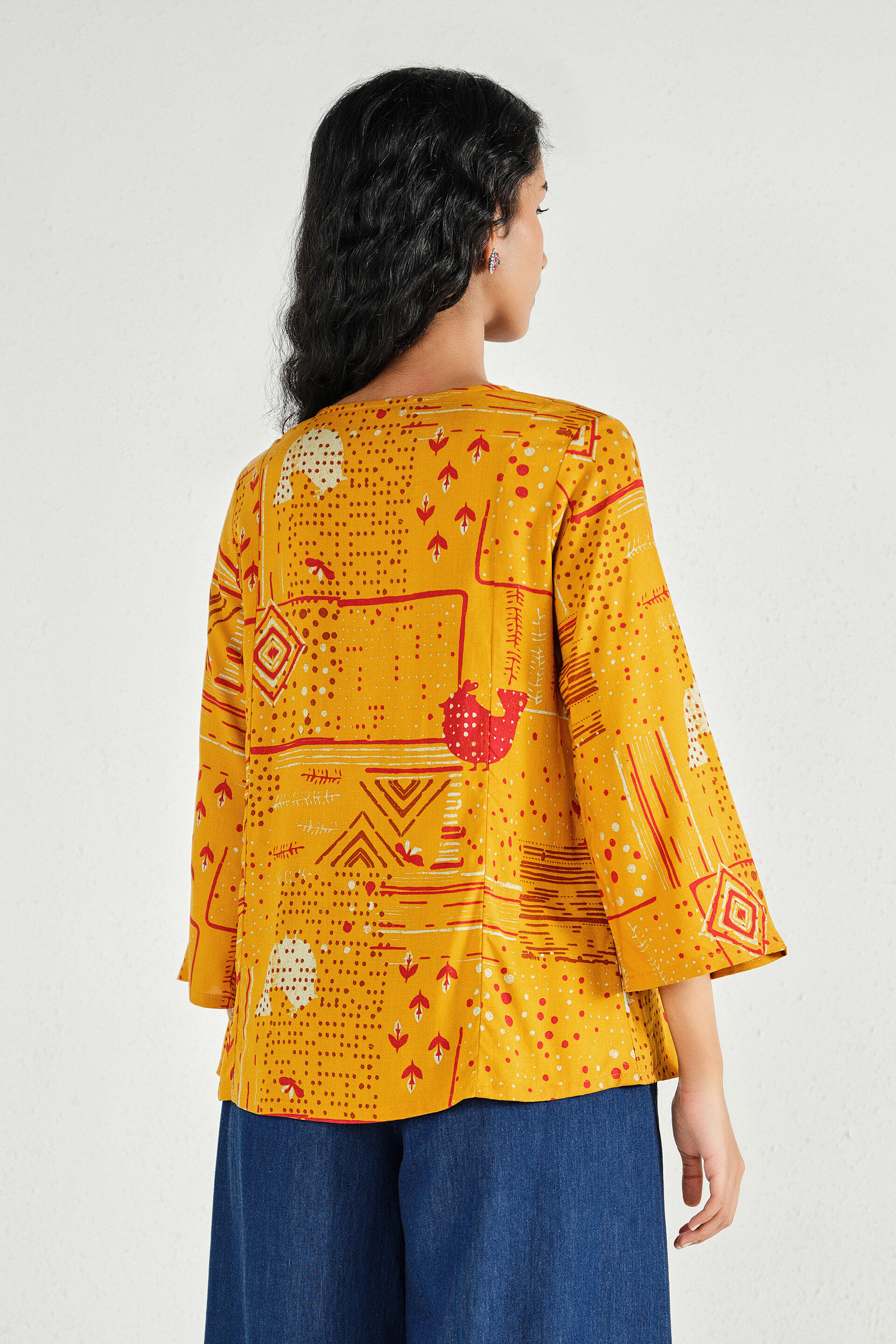 Mustard Meadow Top, Mustard, image 5