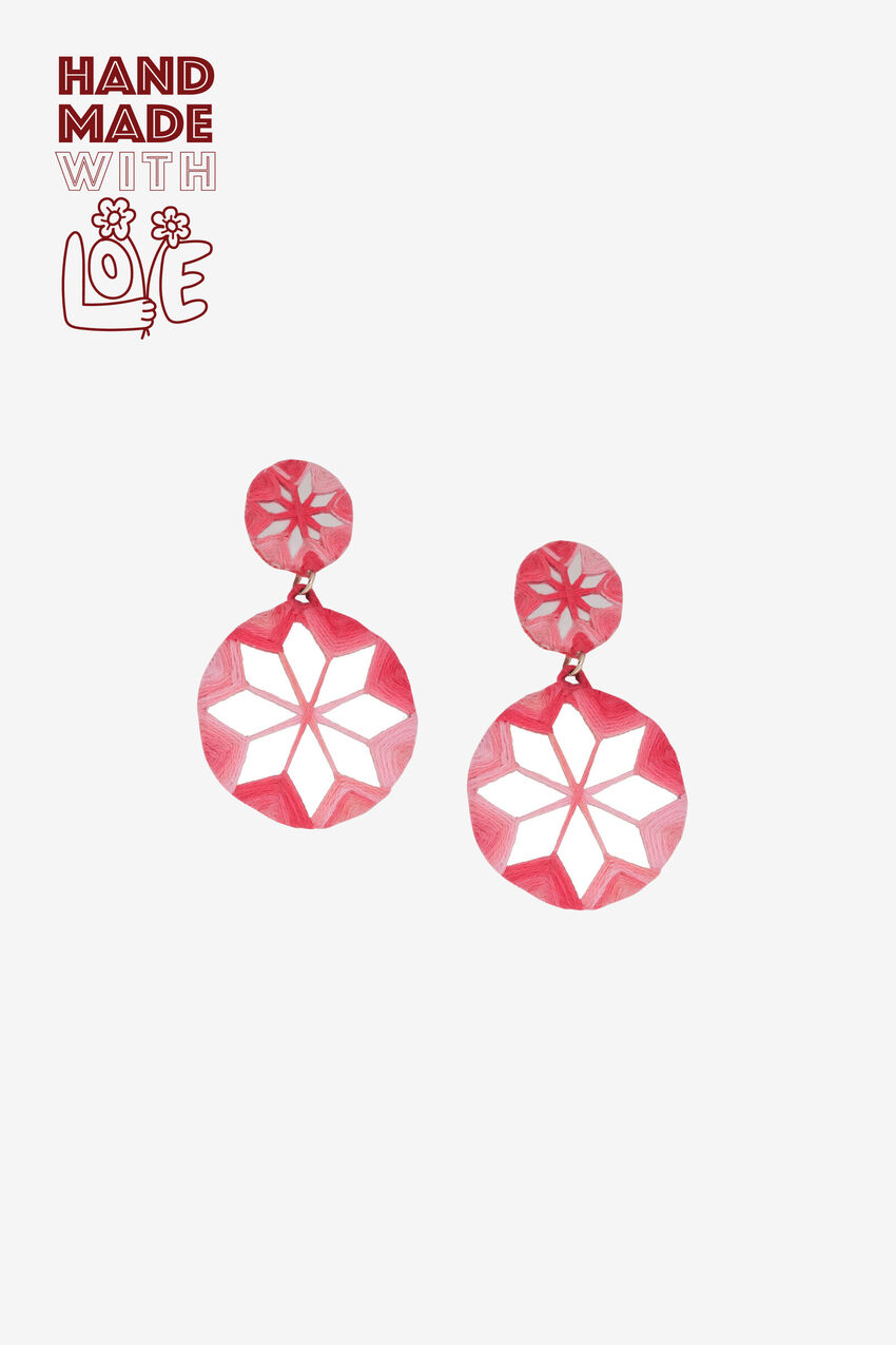 Gulabi Charm Jhumkas