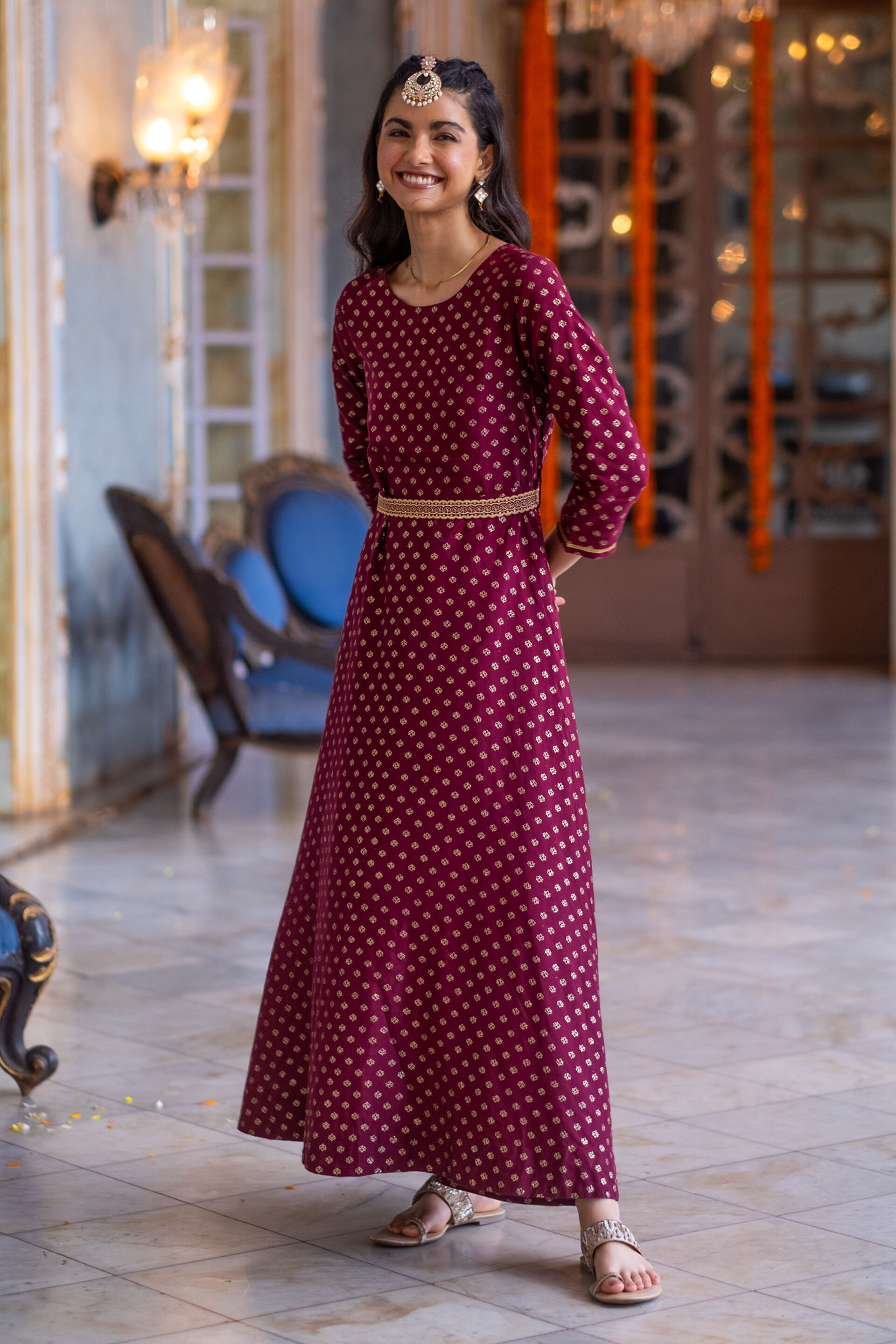 Global desi top party wear dresses