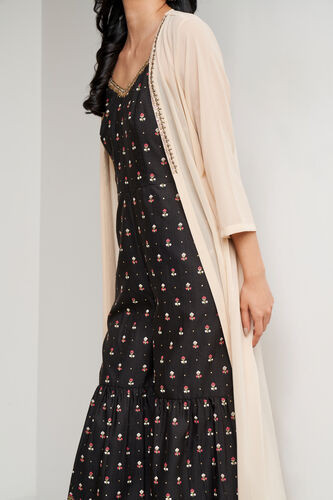 Cream Solid High-Low Shrug, Cream, image 5