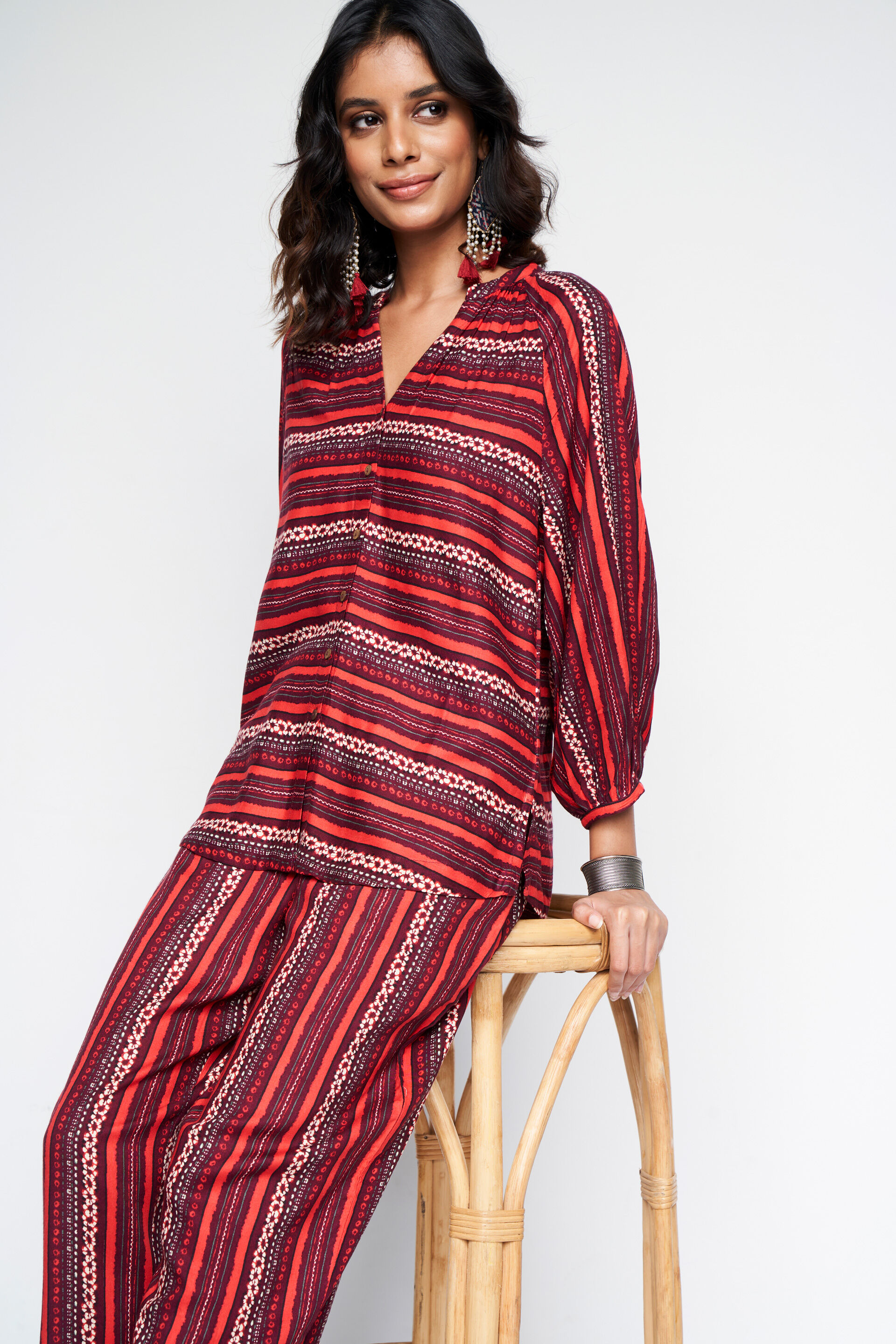 Shades Of Red Co-ords Set, Maroon, image 7