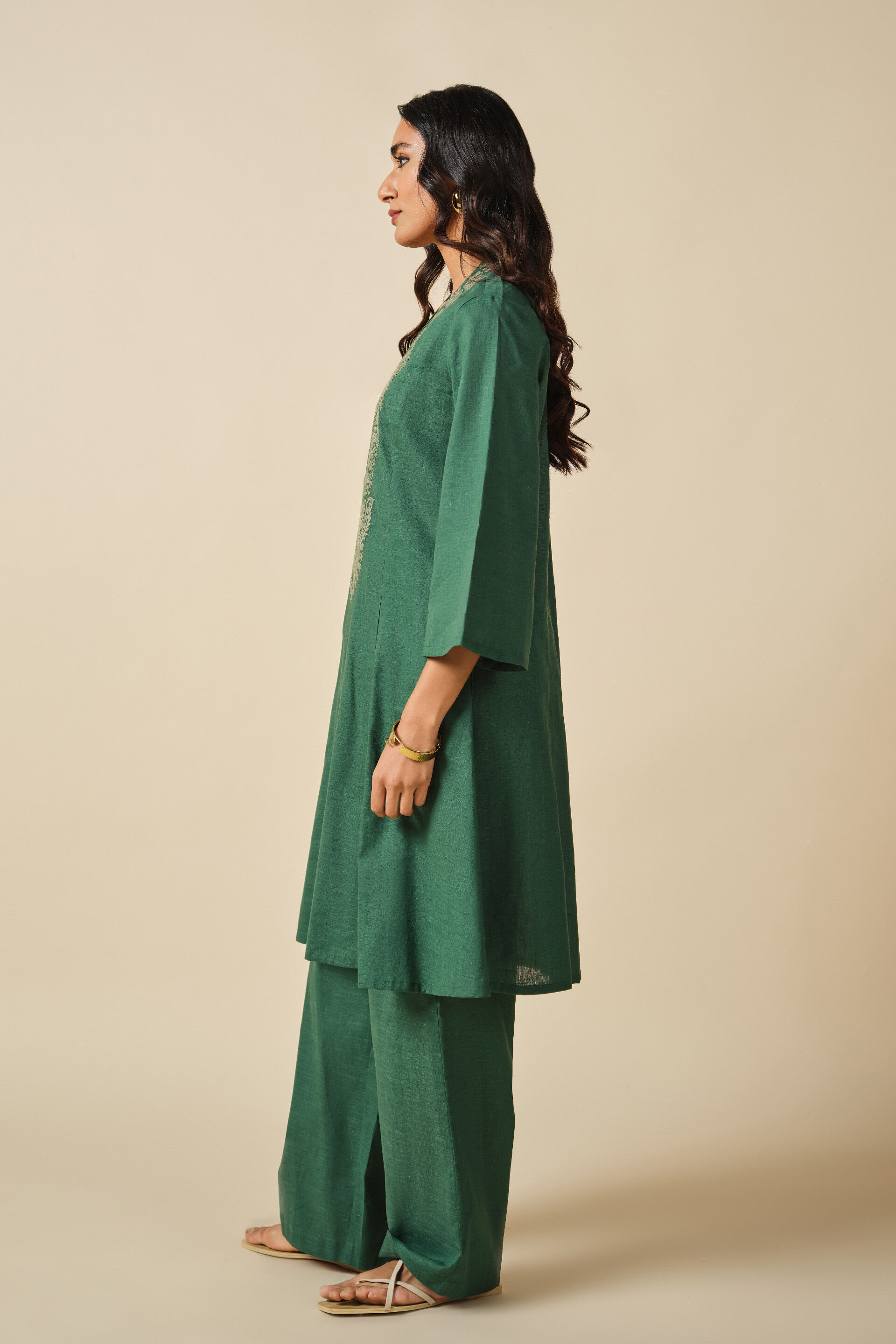 Green Khumar Kurta Set, Green, image 3