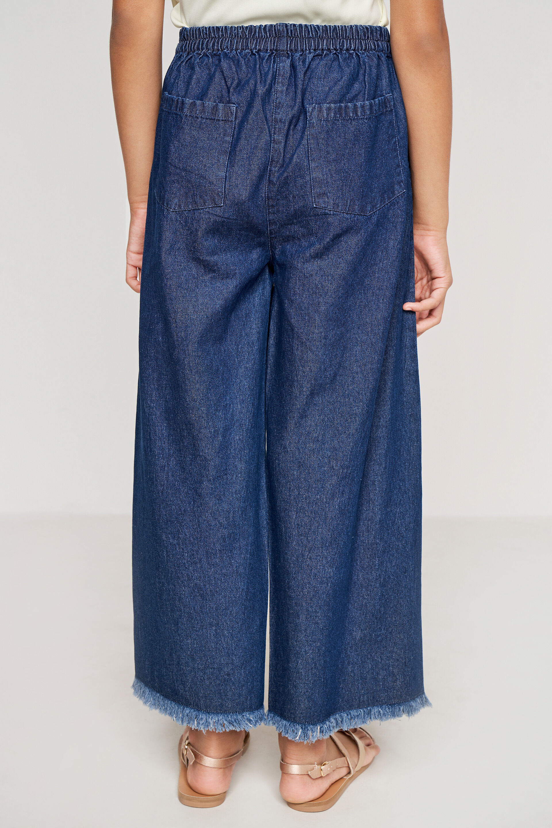 Dark Blue Solid Straight Bottom, Dark Blue, image 4