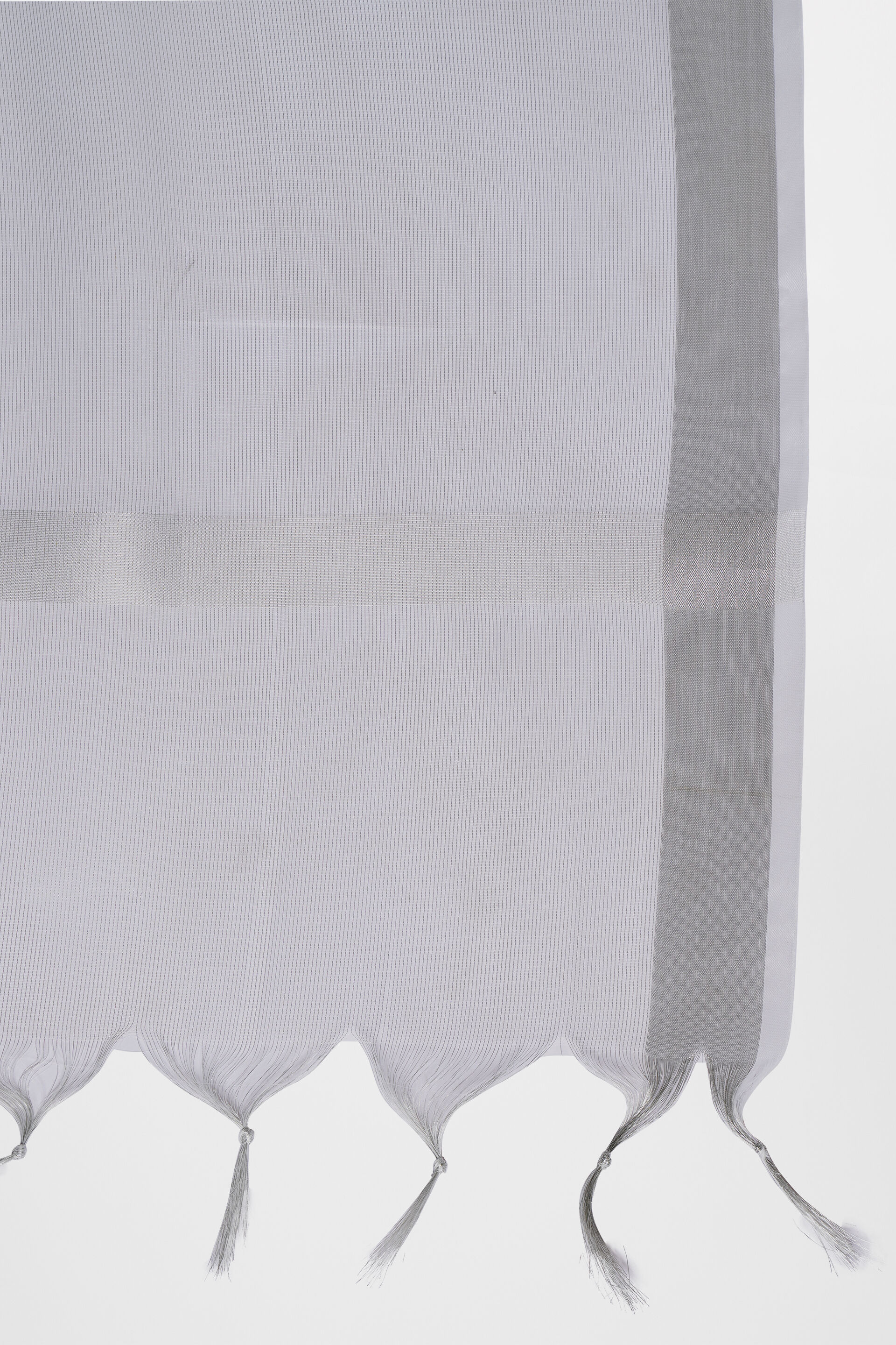 Off White Organza Scarf, , image 2
