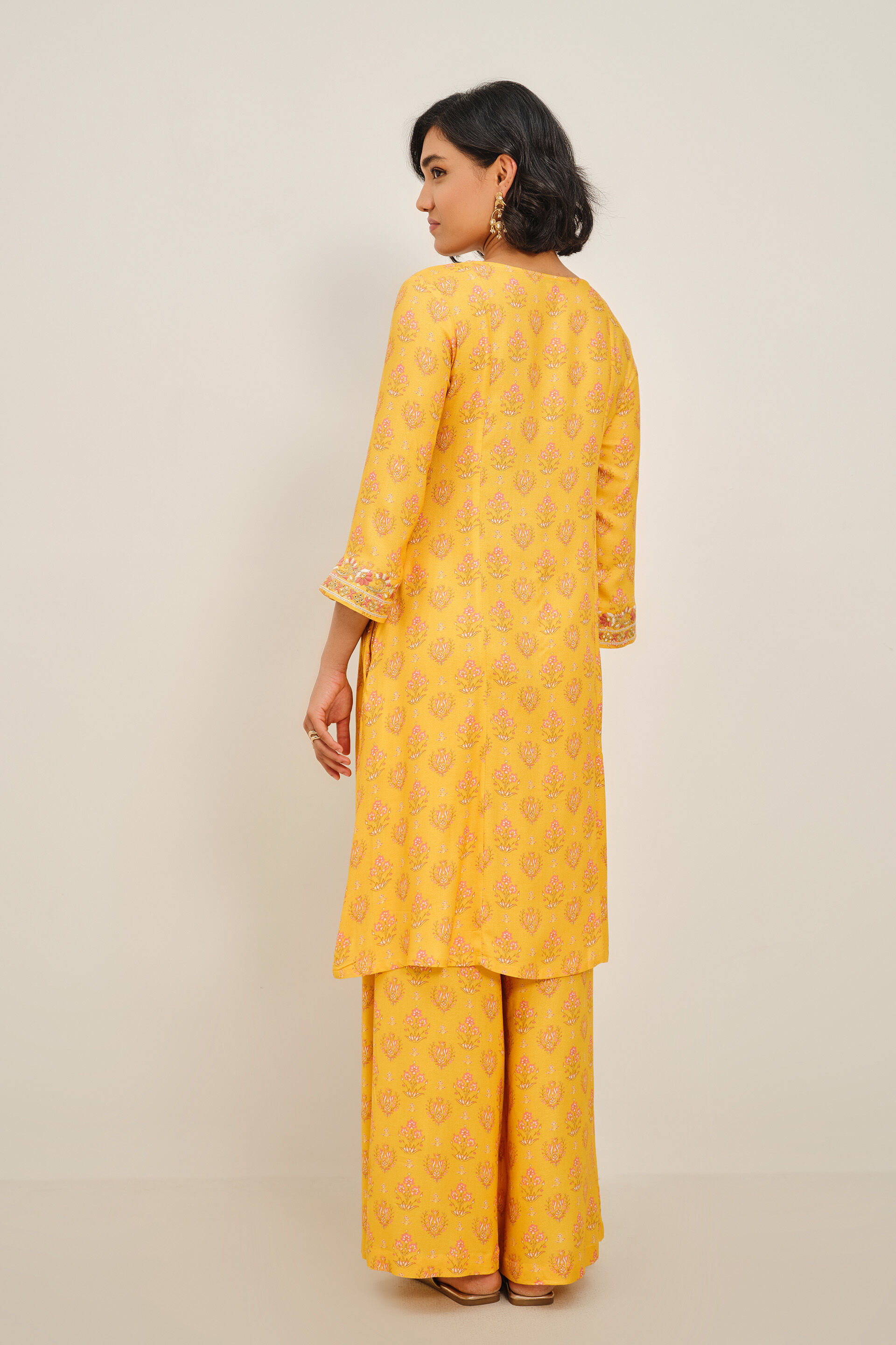 Sunny Peela Kurta Set, Mustard, image 5