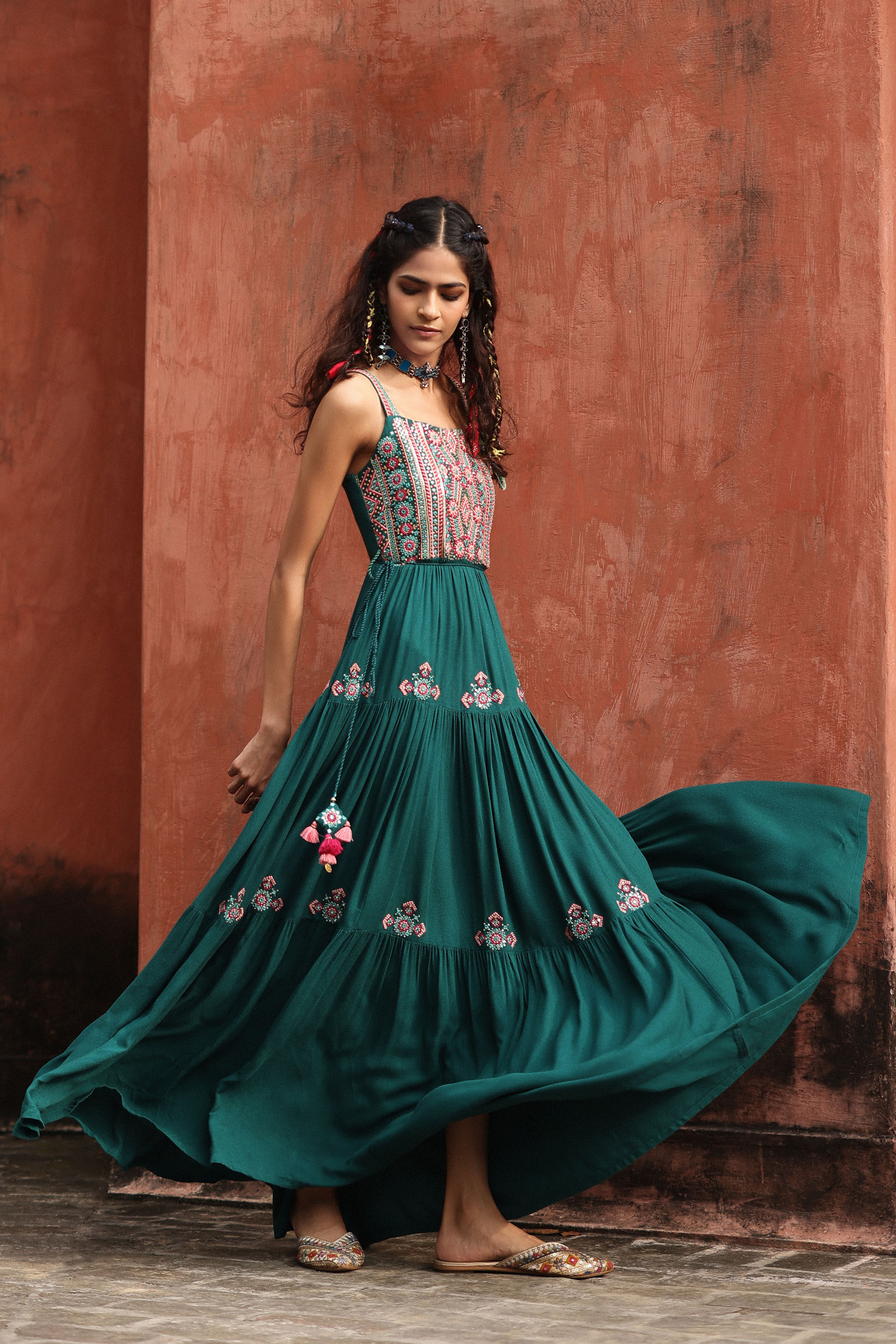 Khoye Khoye Maxi Dress, Green, image 4