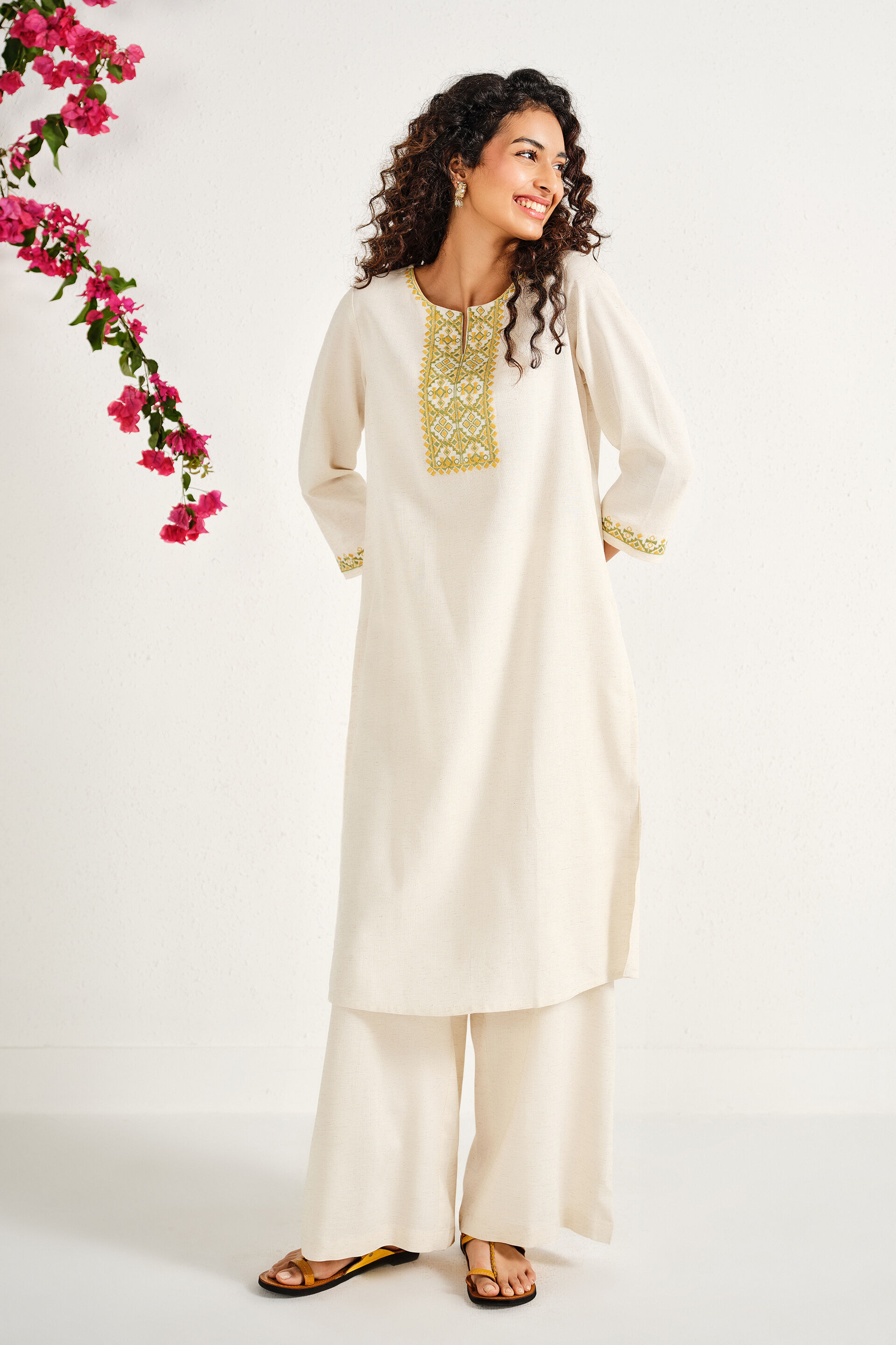 Nivaya Natural Kurta, Natural, image 2