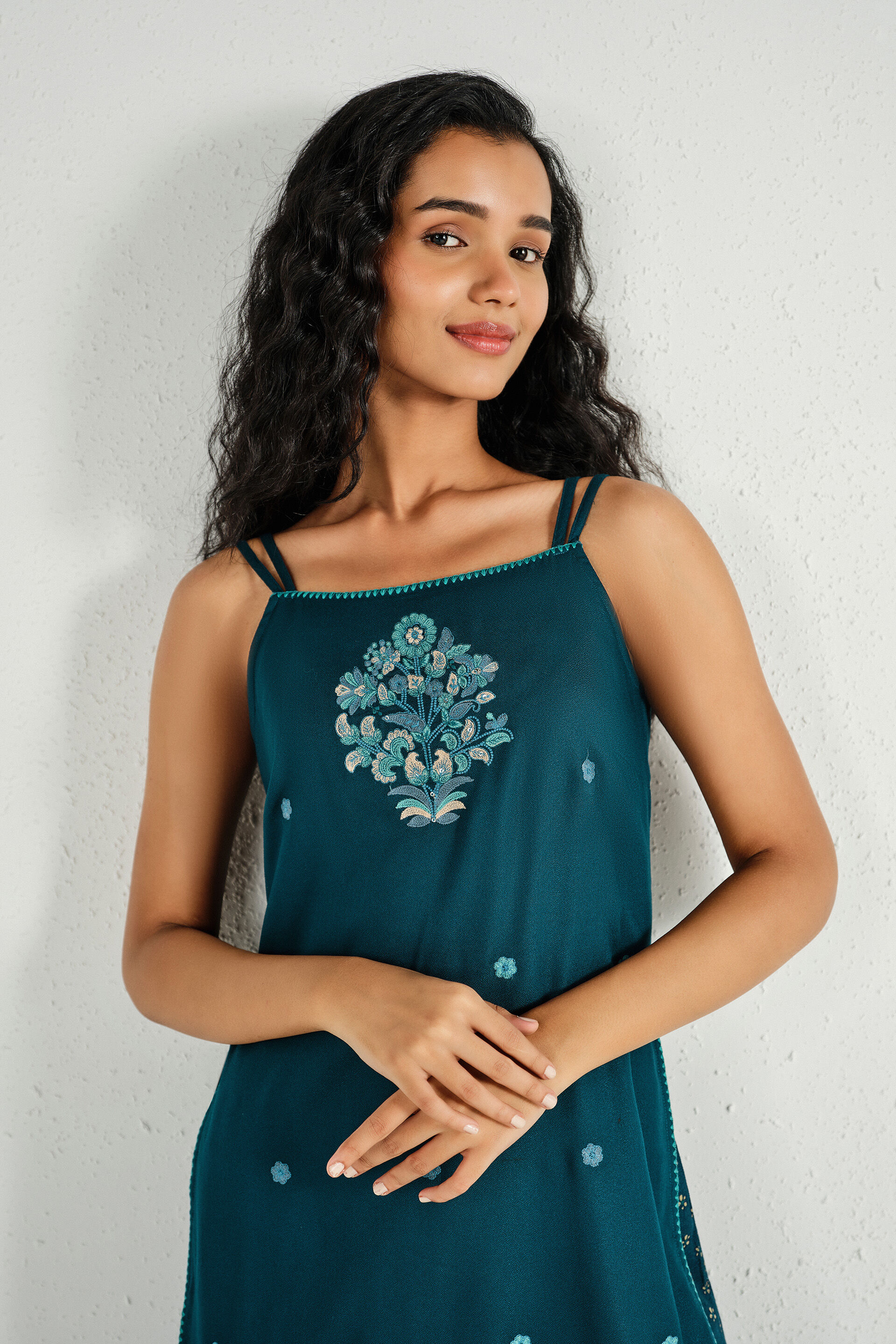 Anvi Indigo Sharara Set, Indigo, image 3