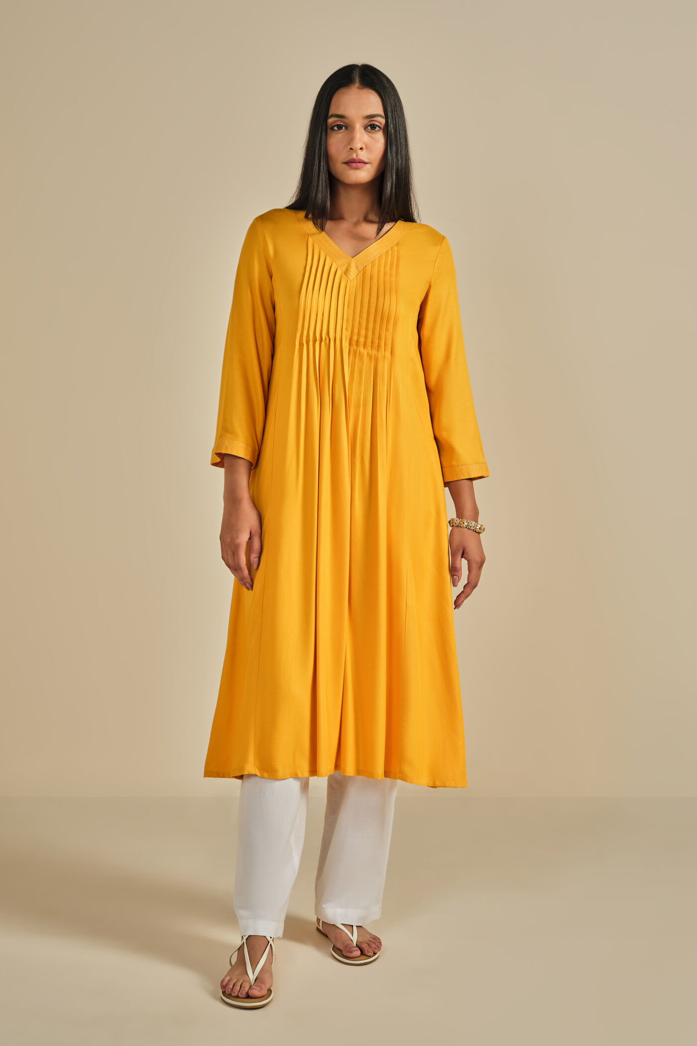Mustard Mehfil Kurta