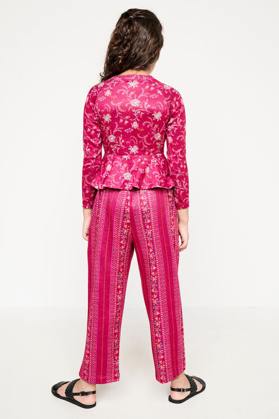 Pink Floral Straight Suit, Pink, image 4