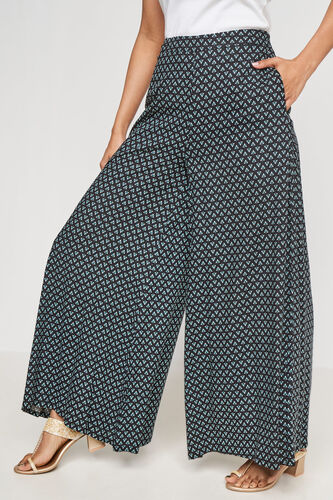 Black Geometric Straight Bottom, Black, image 4