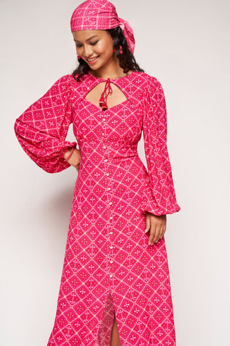 Kamal Front-Slit Maxi Dress, Pink, image 4