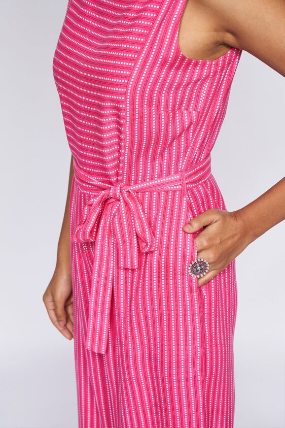 6 - Pink Geometric Straight Jump Suit, image 6