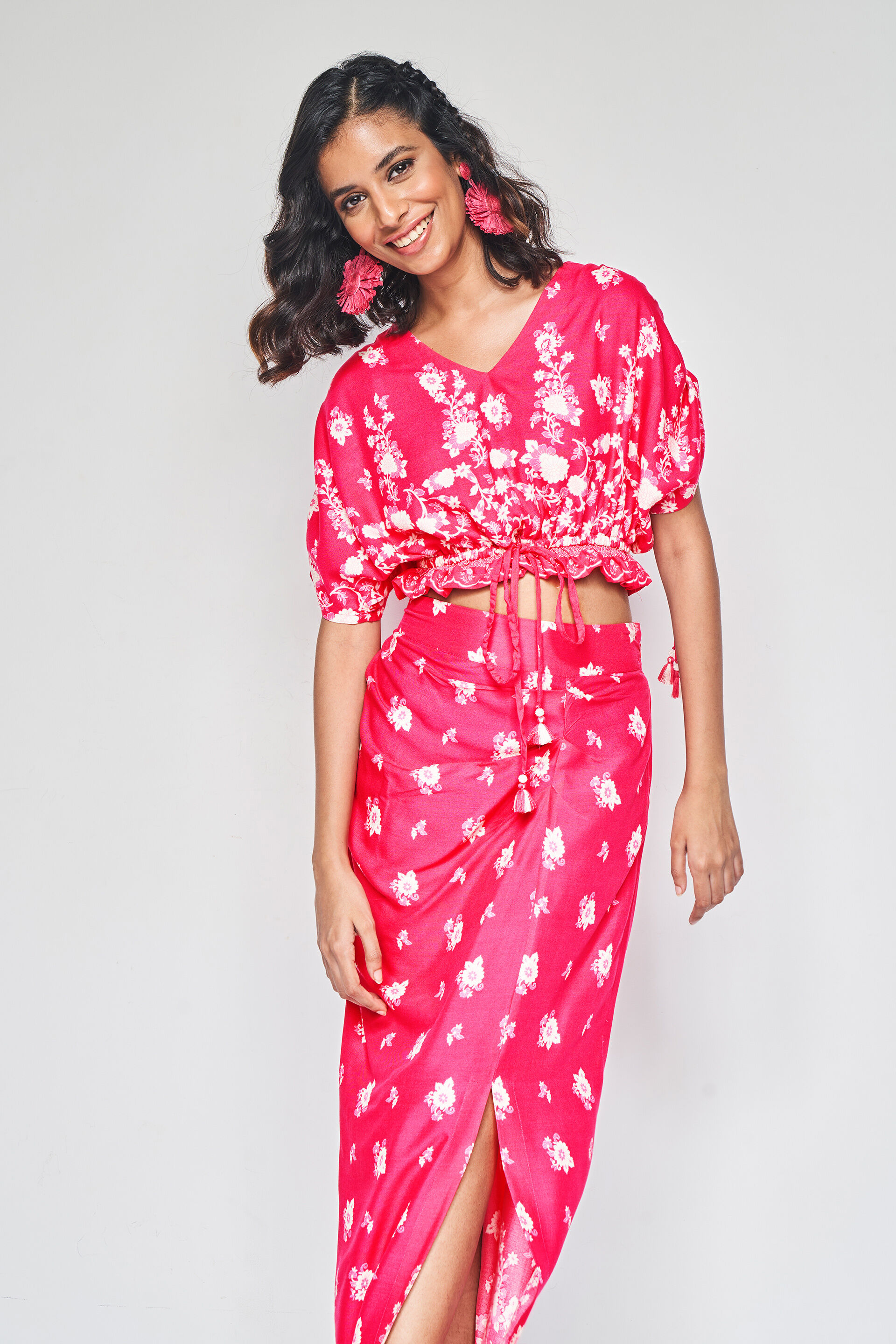 Gulabi Geet Co-ords Set, Pink, image 3