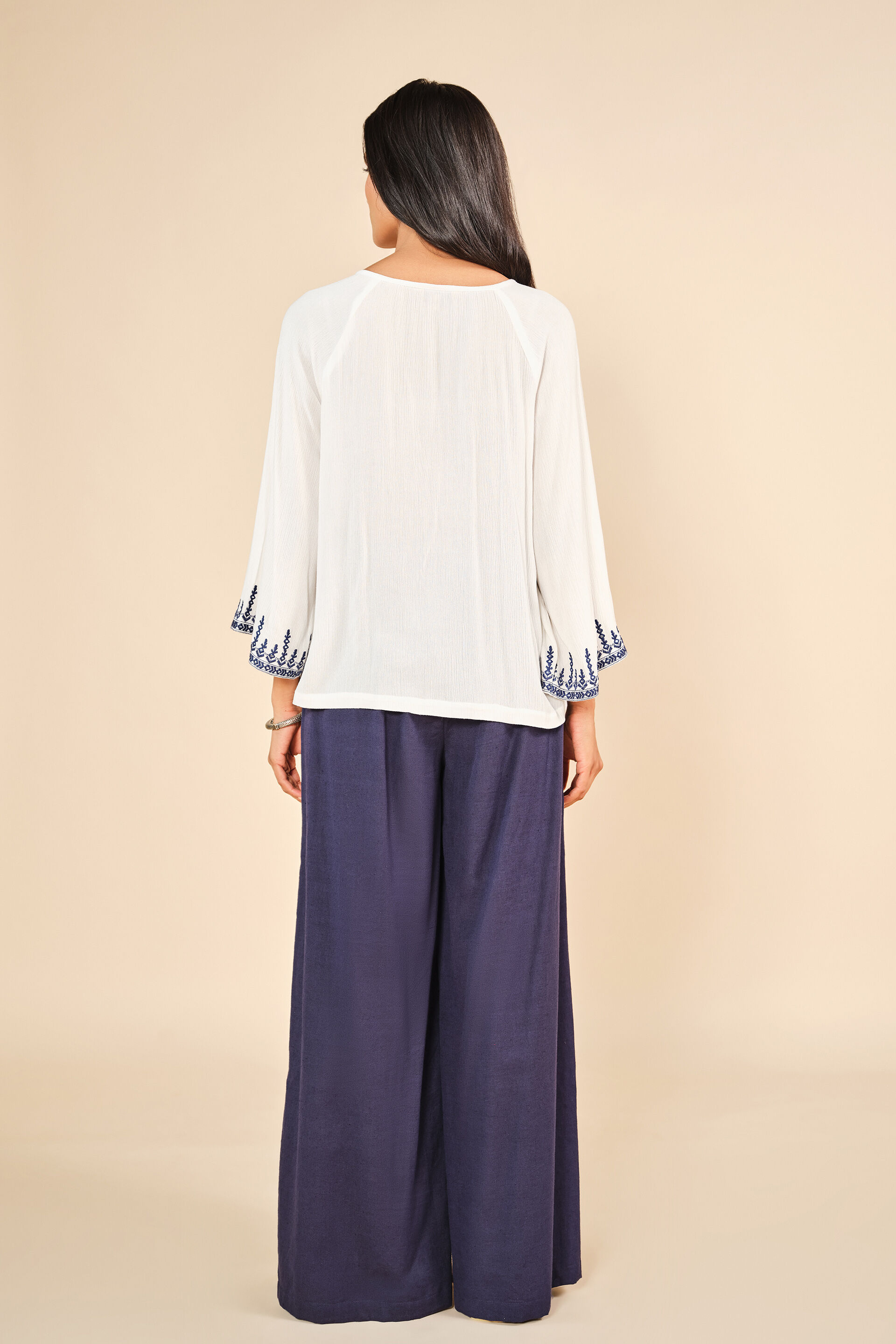 Blue Boond Top, White, image 4