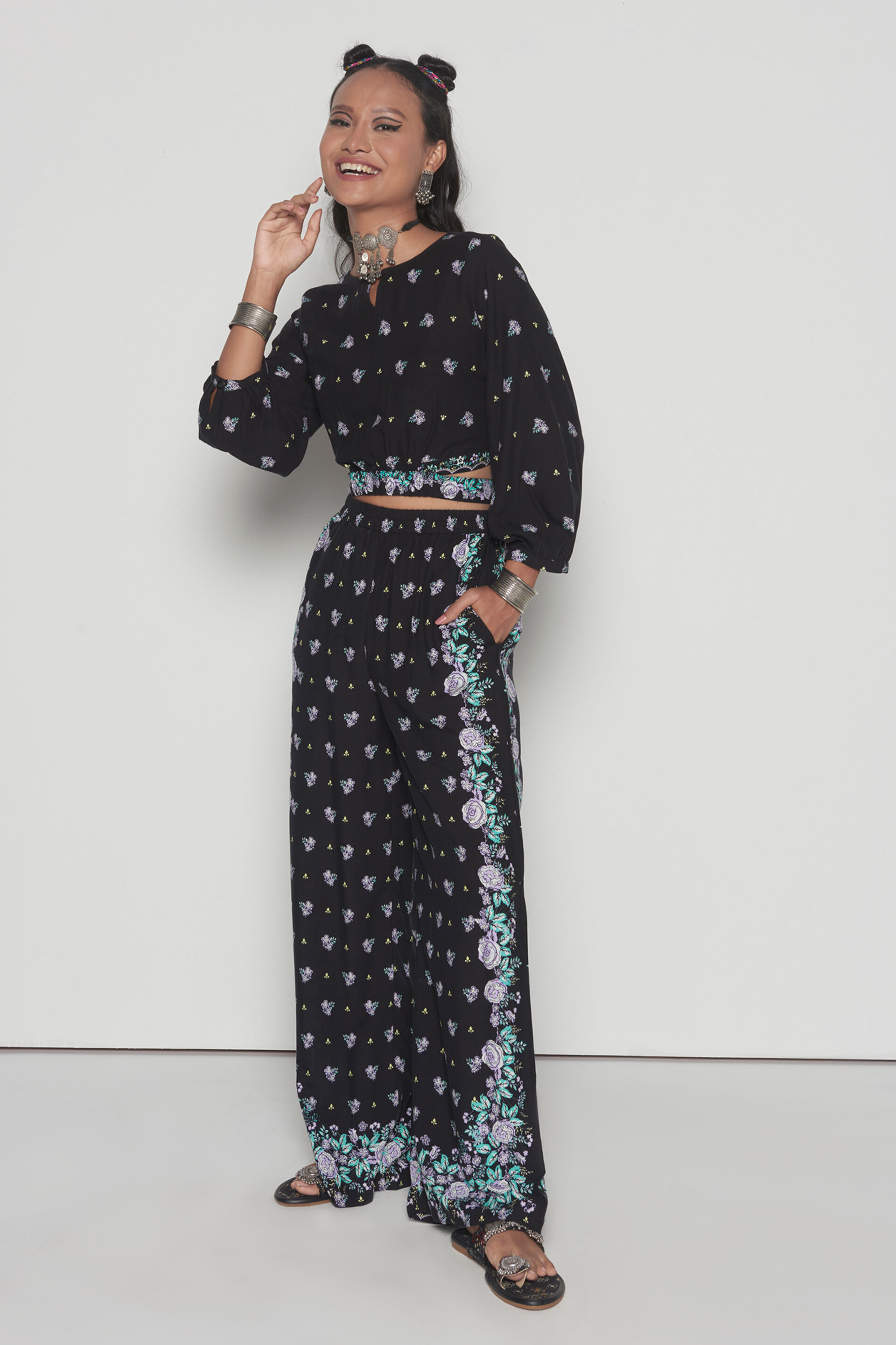 Smoke It Out Co-ords Set, Black, image 2