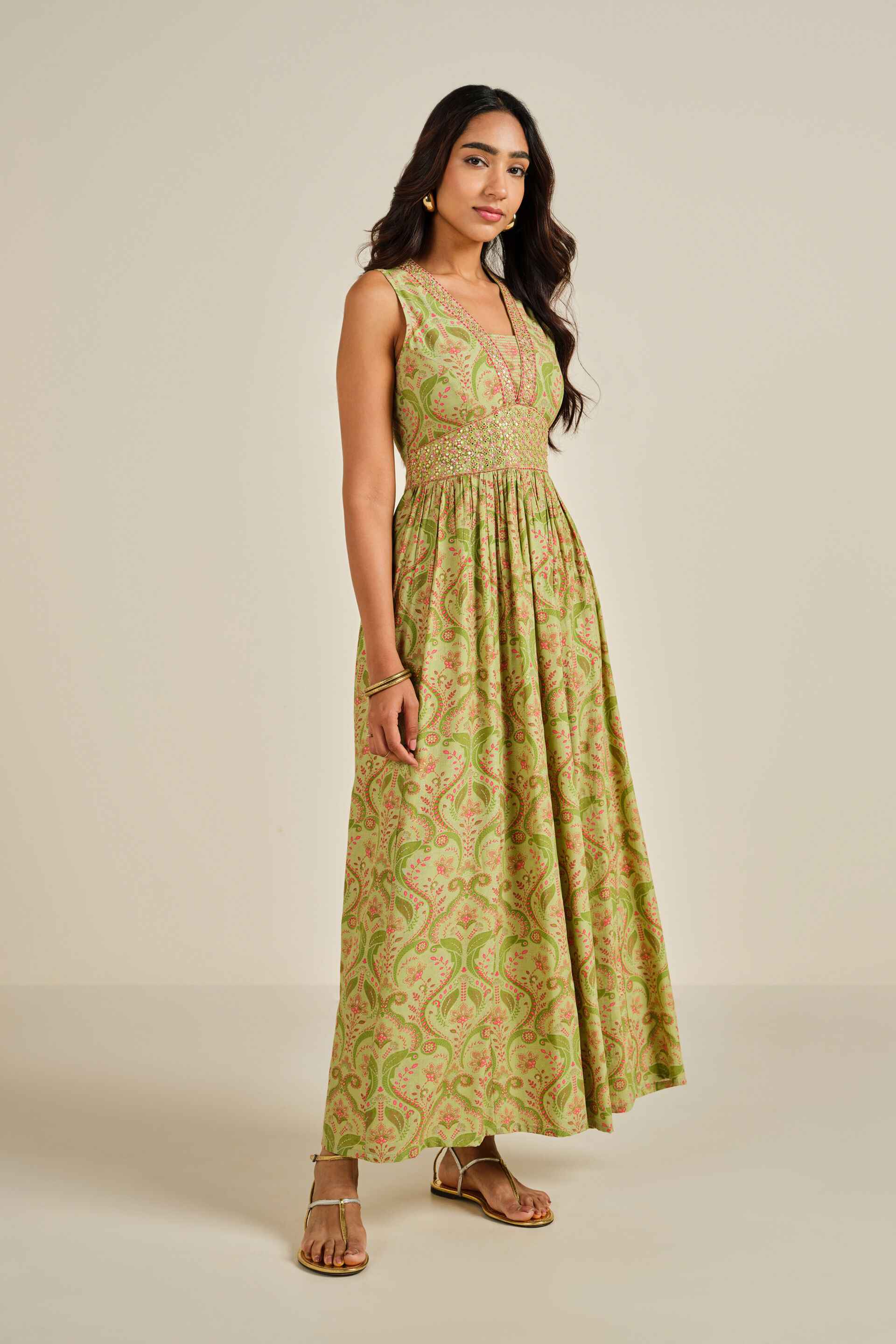 Hara Dil Maxi, Sage Green, image 2