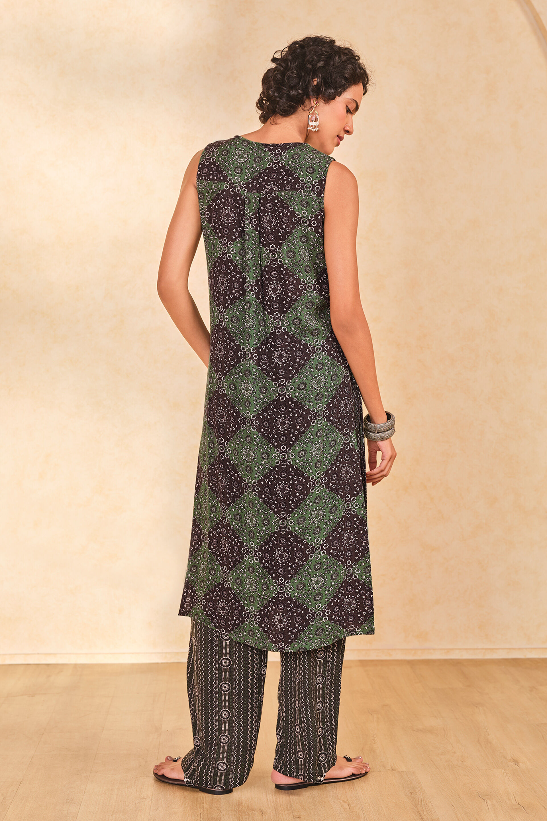 Pistachio Green Kurta Set, Green, image 4