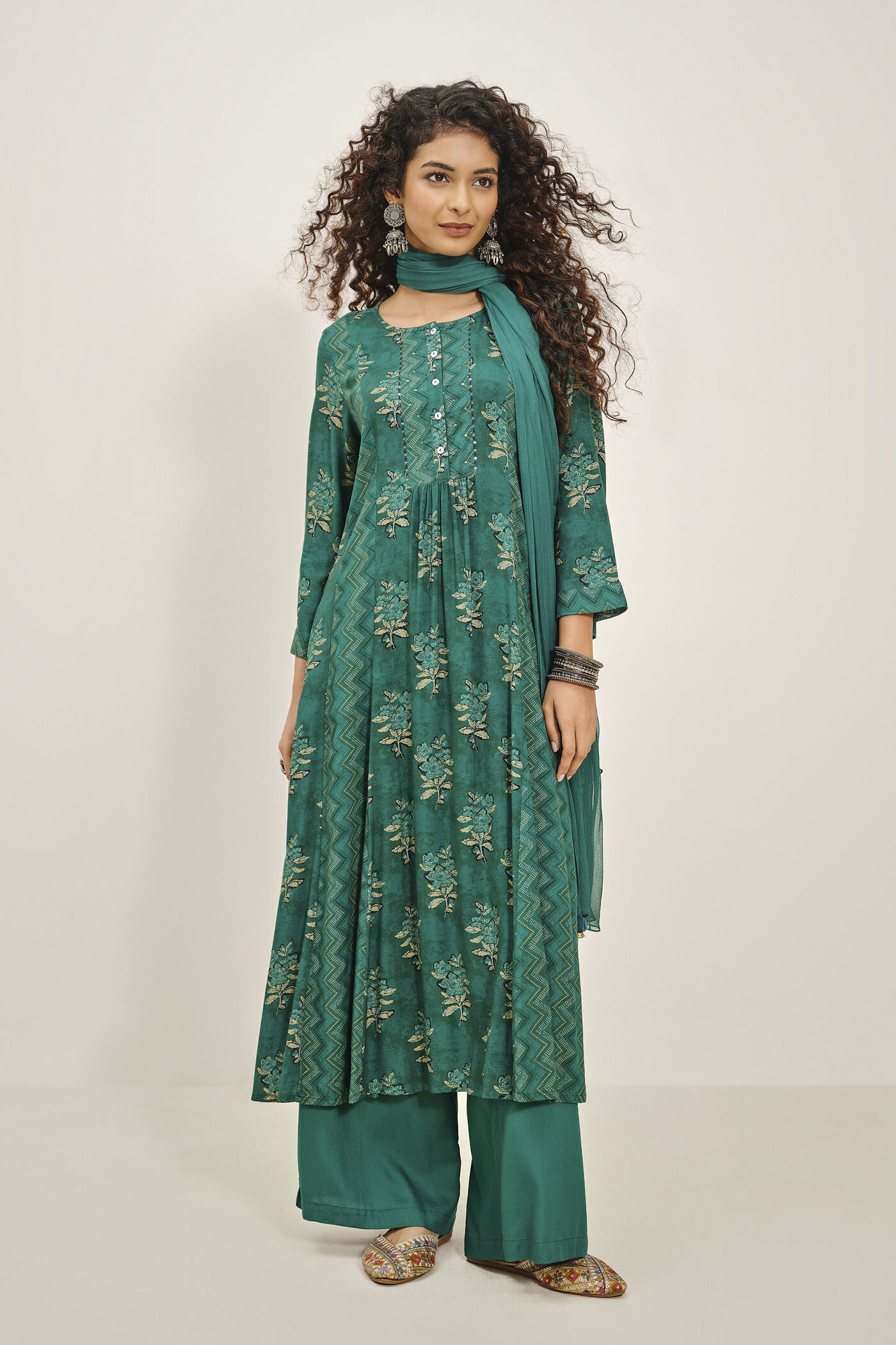 Jungle Green Kurta Set