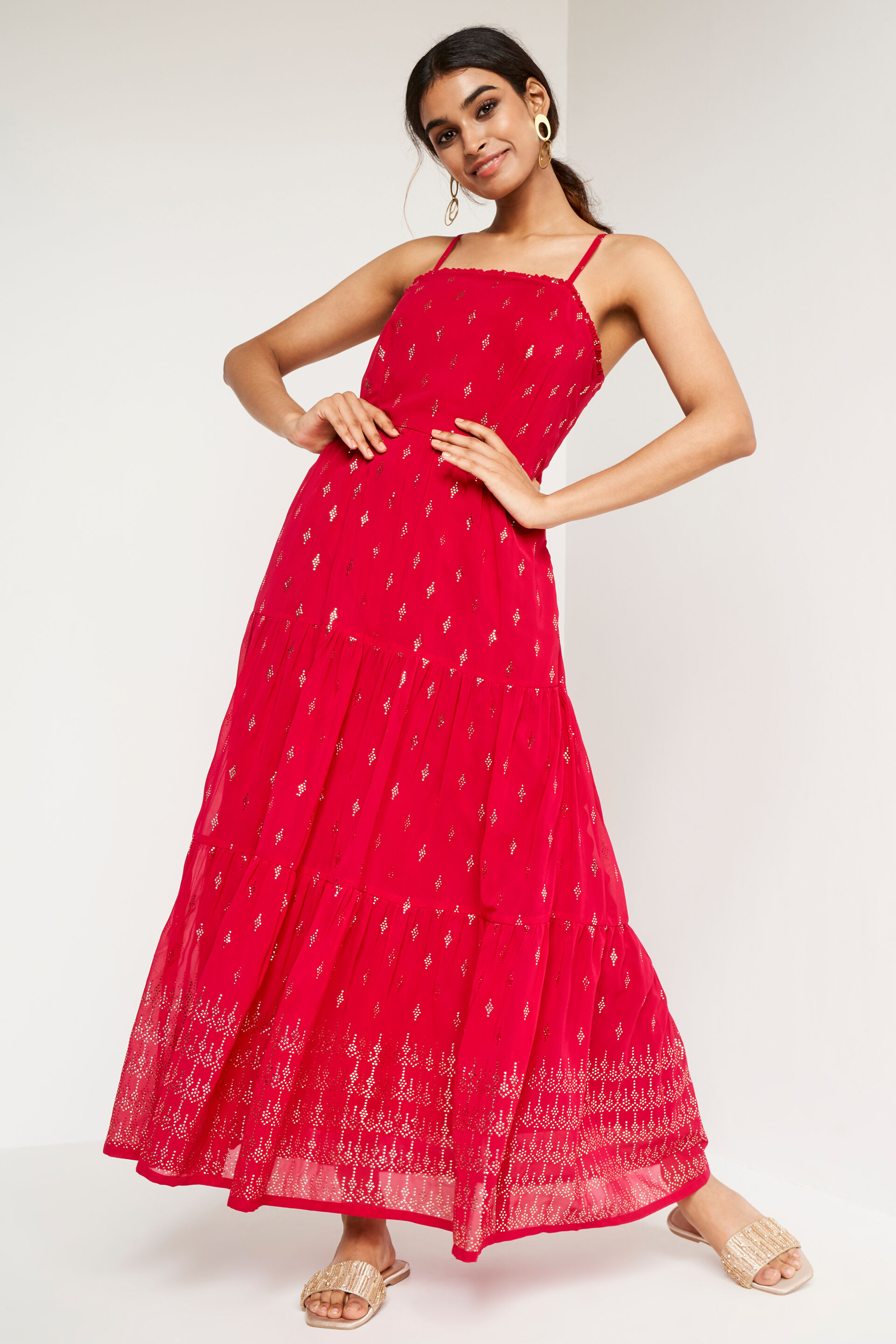Global desi pink cheap maxi dress