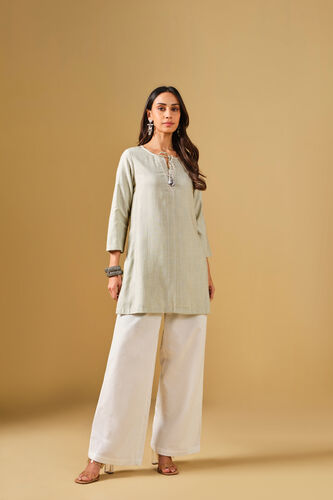 Embroidered Mint Green Tunic, Mint, image 1