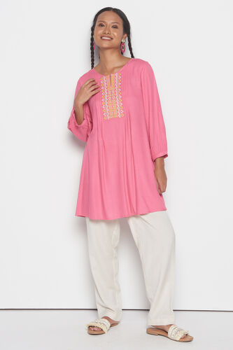 Rosie Embroidered Top, Pink, image 2
