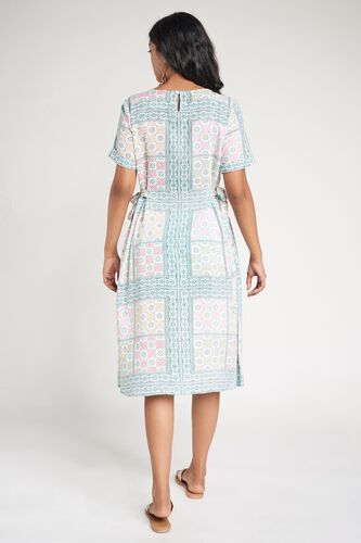 3 - Mint Floral Printed A-Line Dresse, image 3