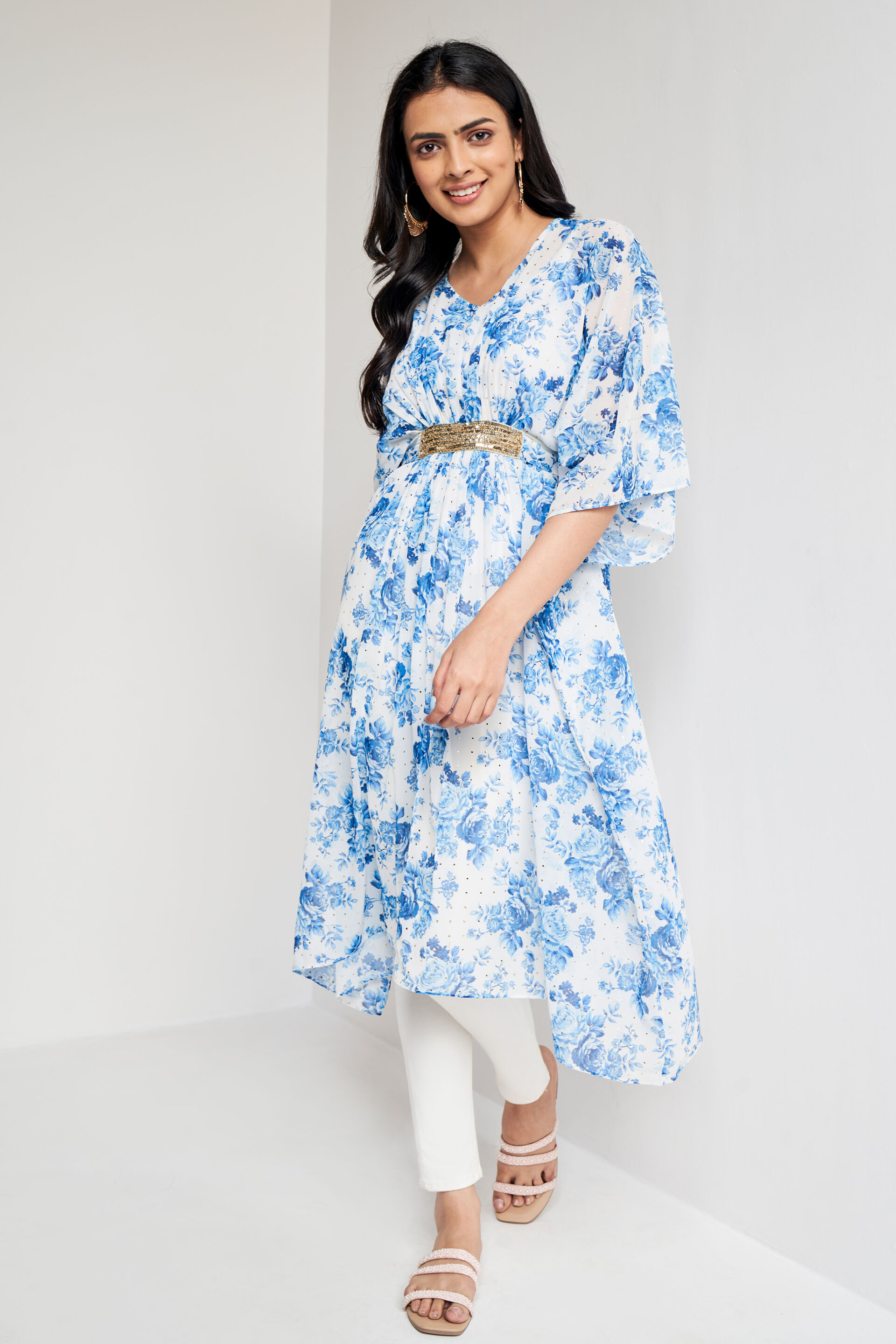 Global desi white discount dress