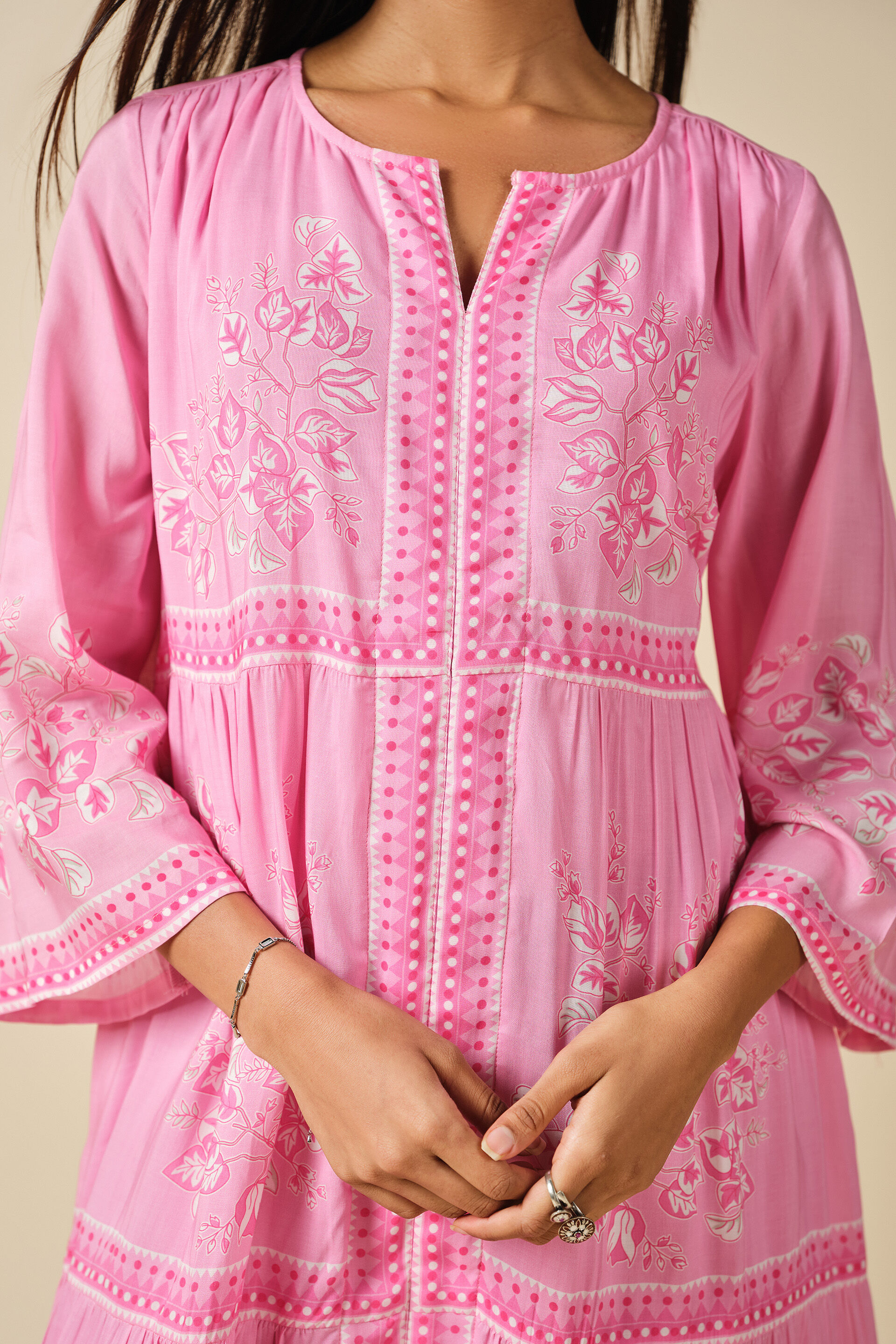 Pink Bahar Dress, Pink, image 4