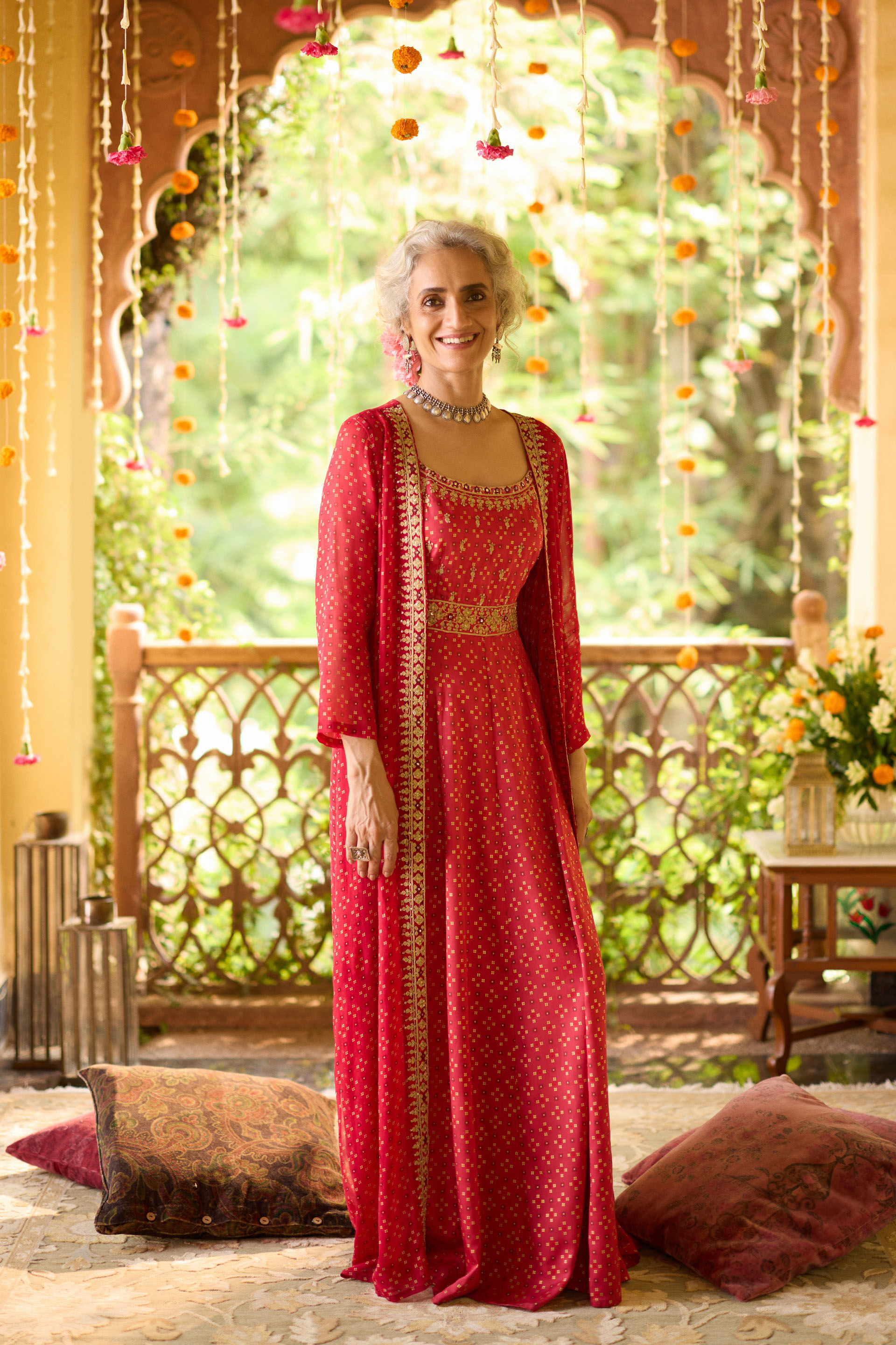 open lace back dress MIRA MAROON RED DETAILED LEHENGA SHRUG SET – Deasha India