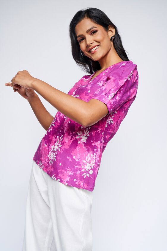4 - Magenta Tie & Dye Top, image 4