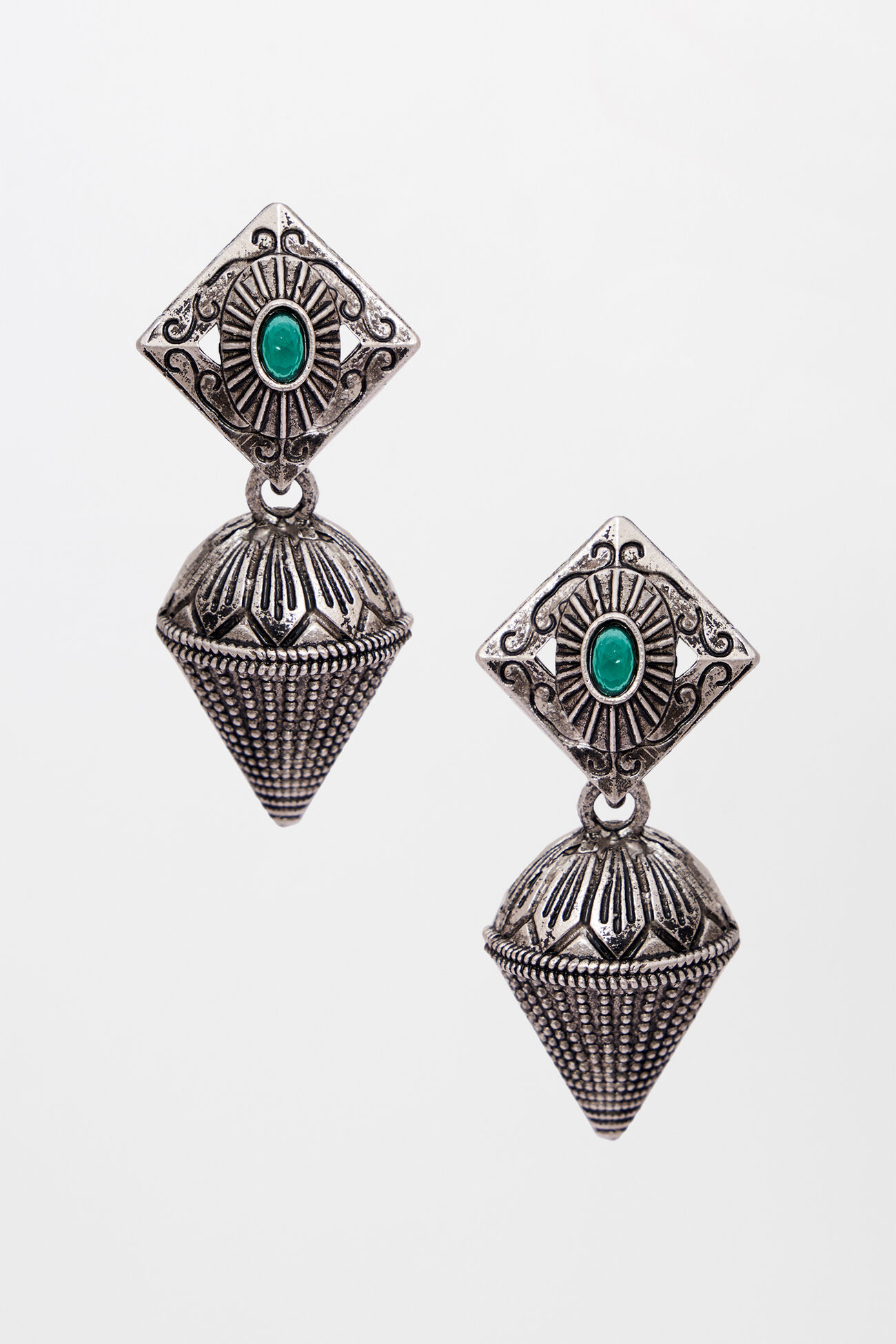 Buy Silver Zinc and Alloy Earring Online at Best Price at Global Desi 8905724147135