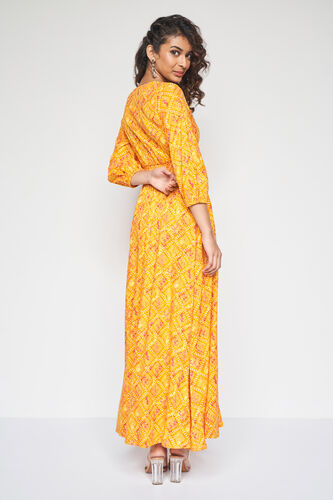 Citrus Burst maxi dress, Orange, image 4