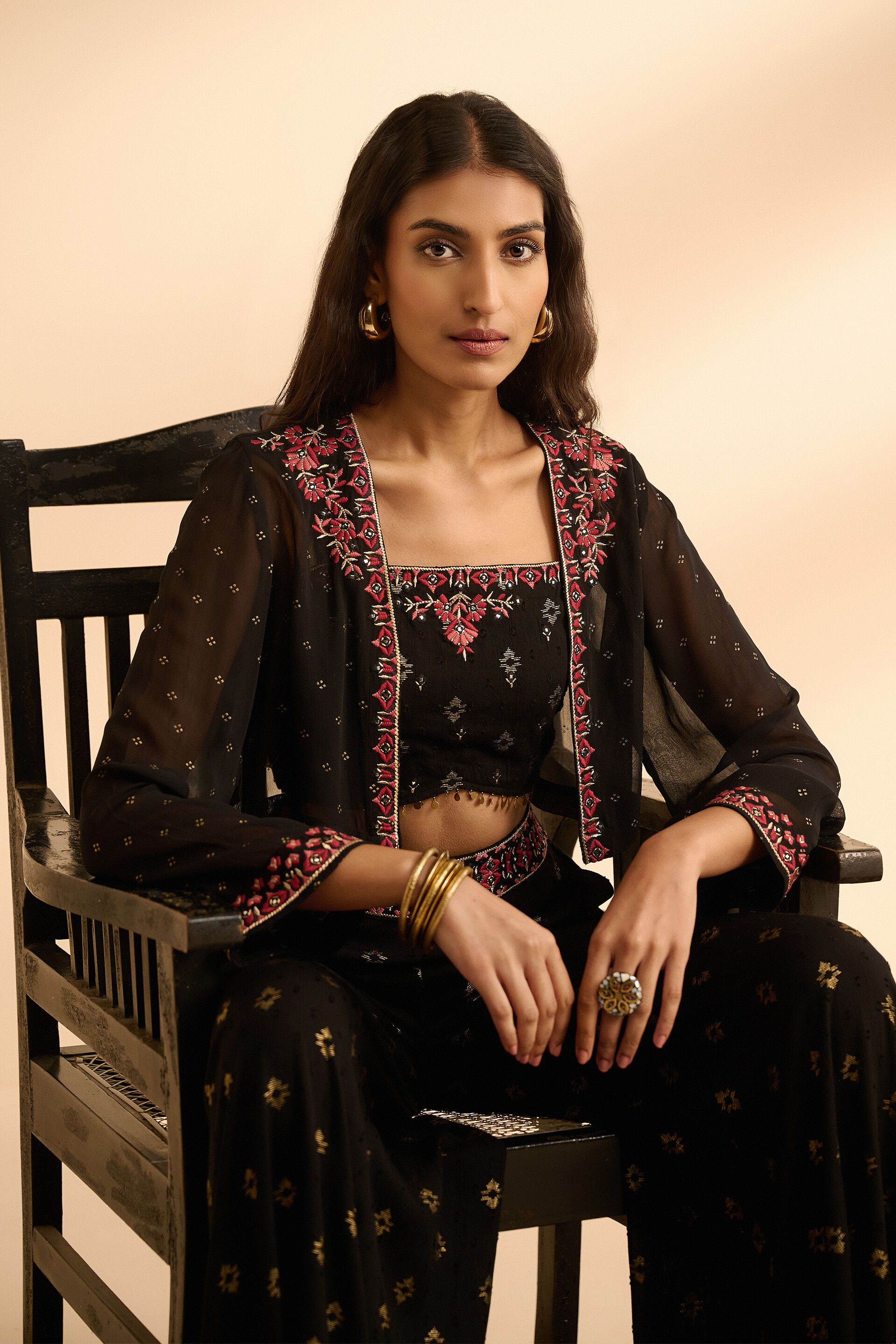 Khushama Co-ord, Black, image 2