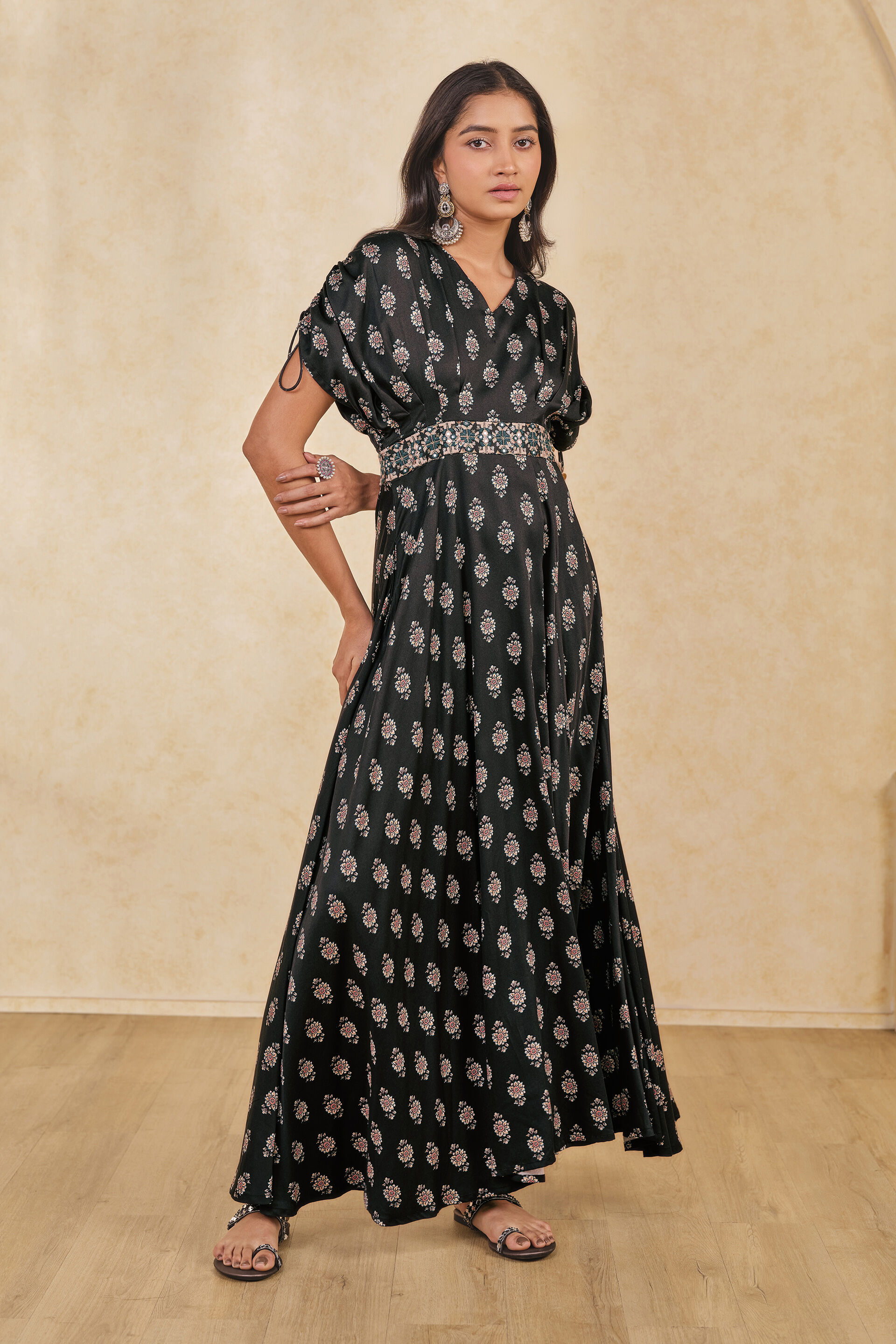 Buy The Roohani Maxi Online In India at Global Desi F24A80MX_BLACK
