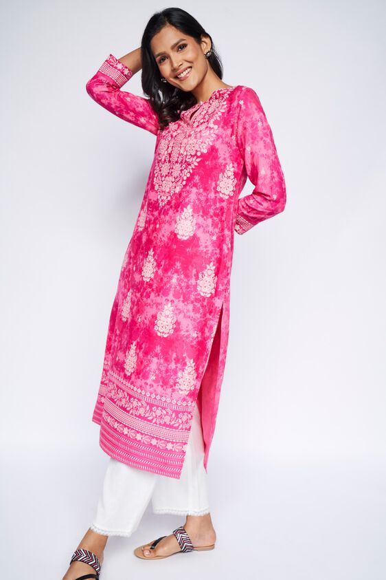 4 - Pink Tie & Dye Kurta, image 4