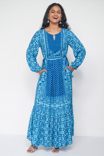 Jodhpur Maxi Dress, Light Blue, image 1