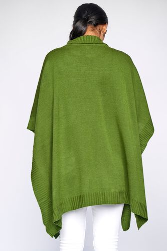 4 - Olive Solid Flared Shrug, image 4