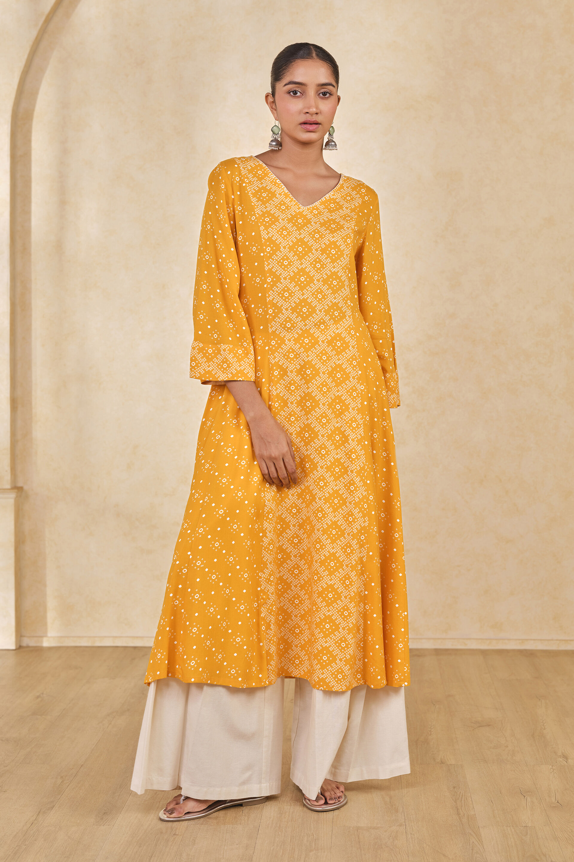 Kurtis Online Global Desi Kurtis On Flipkart Yellow Layered Kurta