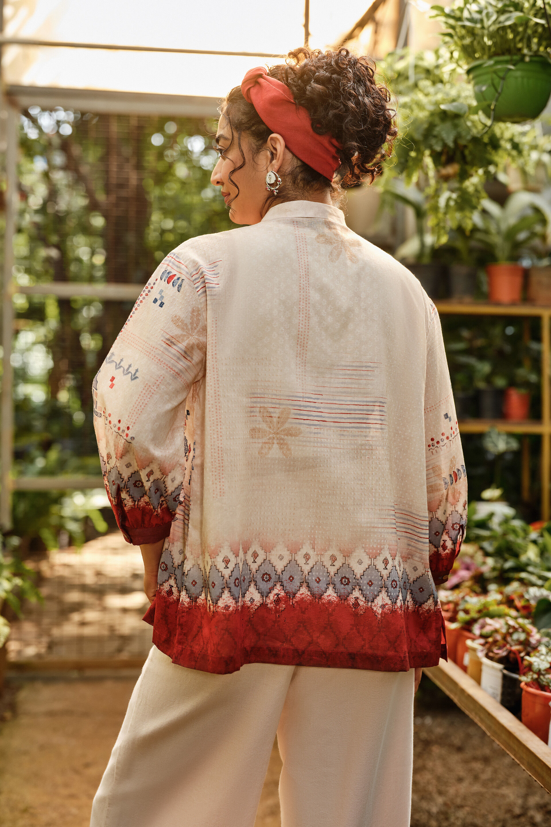 Naira Boxy Shirt, Beige, image 5