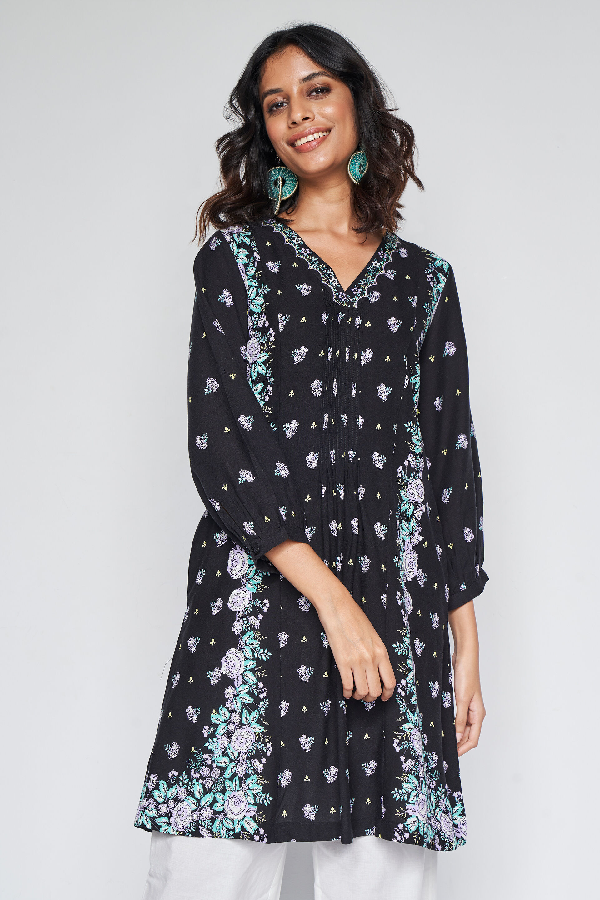 Flared tunic dress 2025